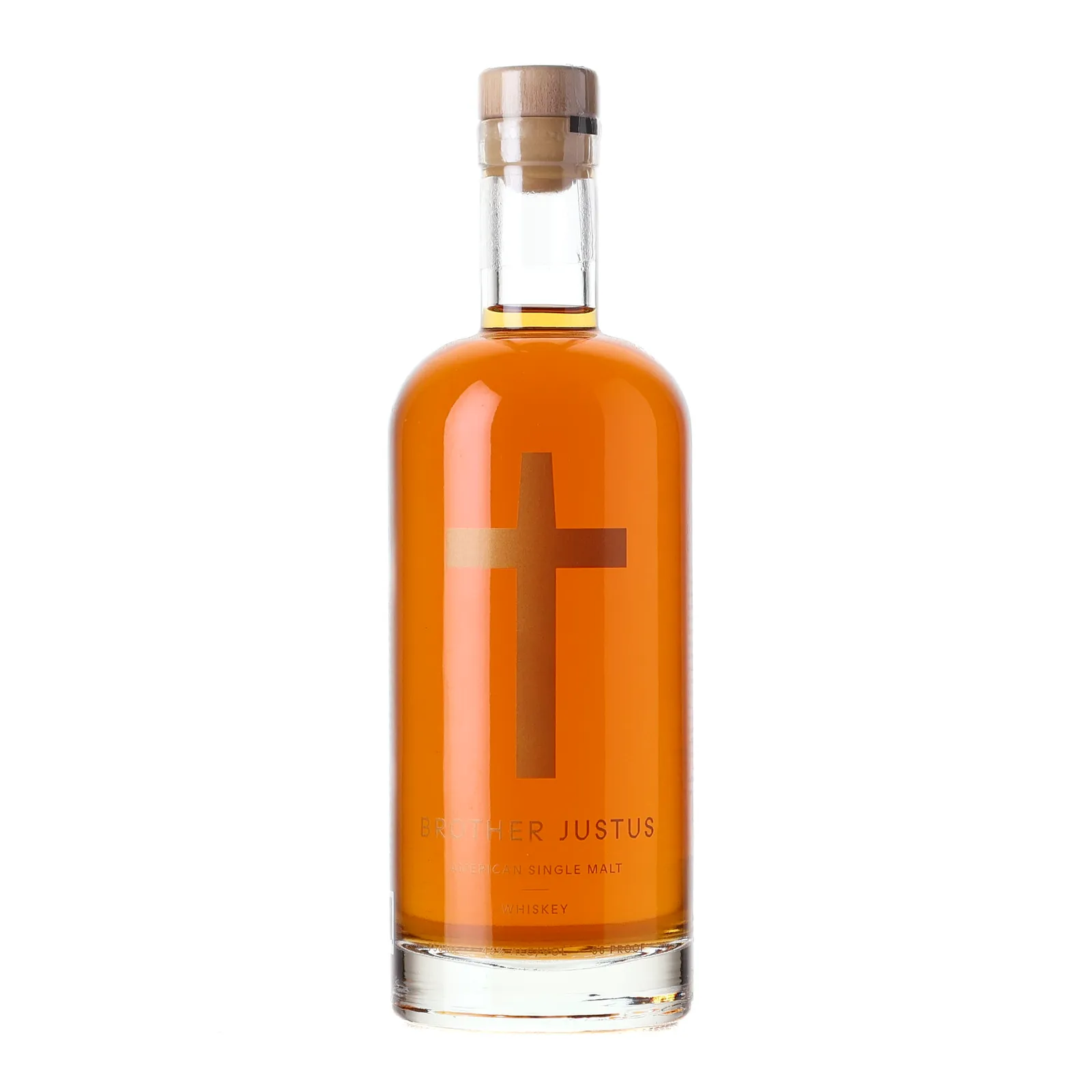 Brother Justus Single Malt American Whiskey 3 Year Old, Minnesota White Oak Cask, 43% whisky bottle