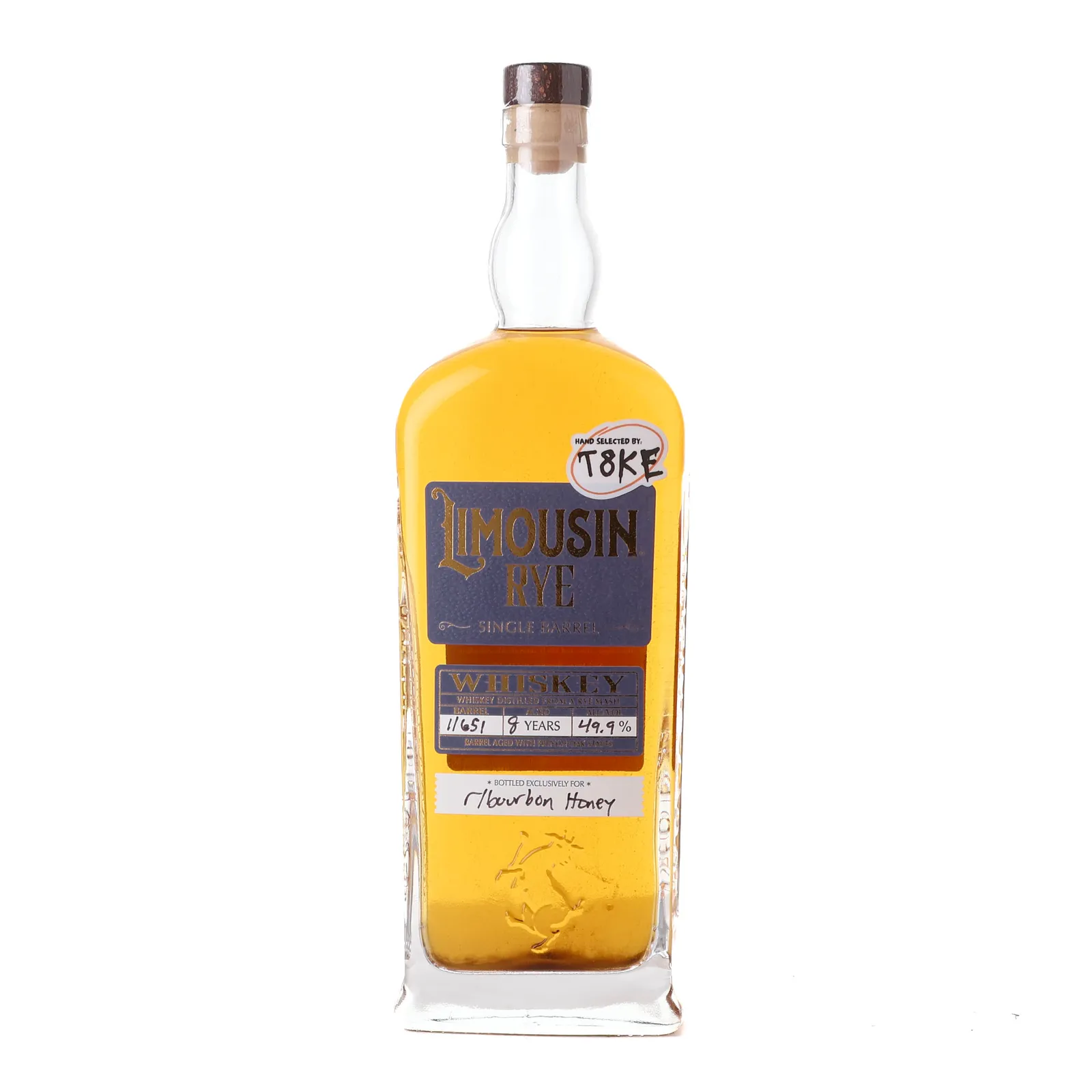 Limousin Rye 'R/Bourbon Honey' Private Barrel Selection 9 Year Old, Bourbon & French Limousin Oak & Honey Cask, r/Bourbon Honey, 49.9% whisky bottle