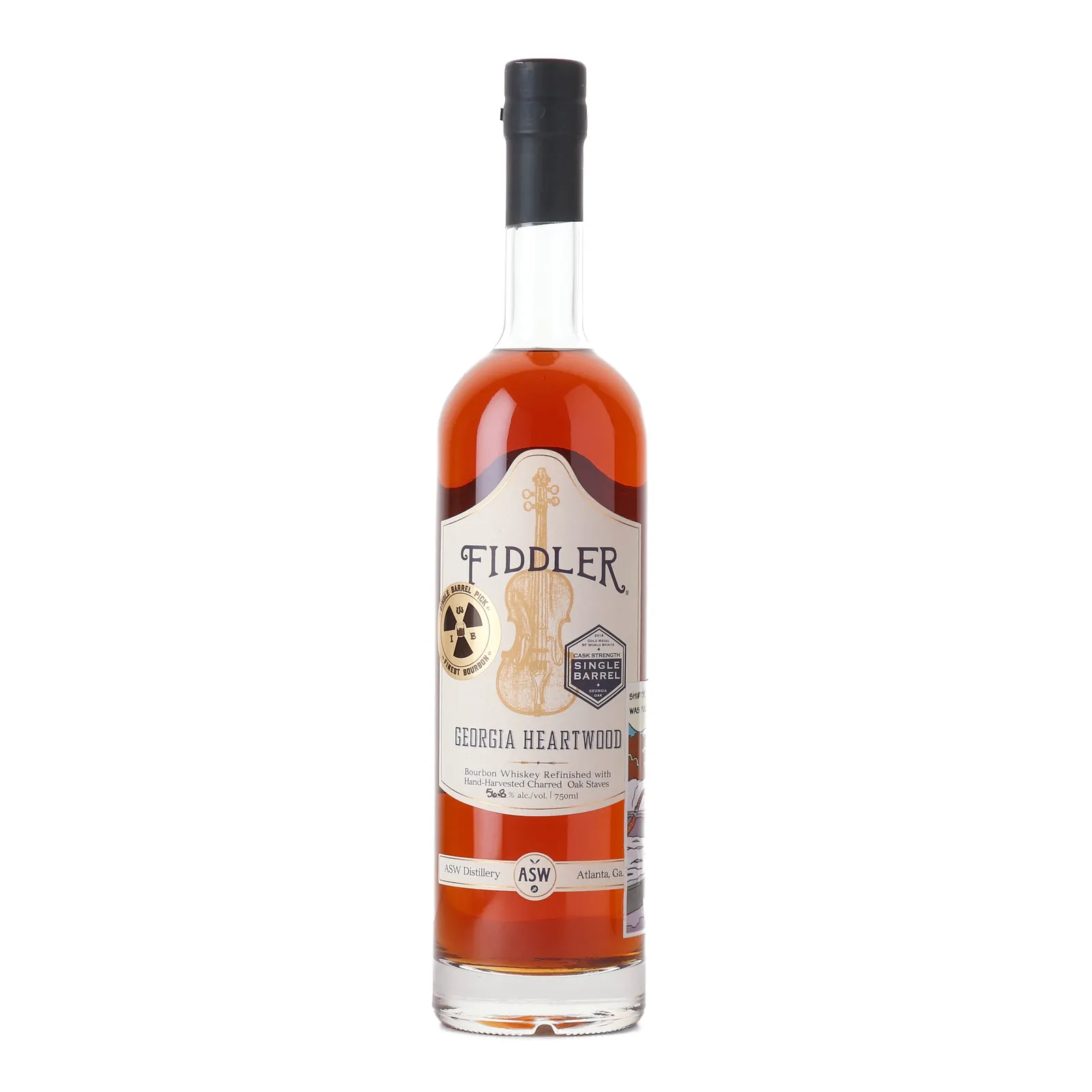 Fiddler Georgia Heartwood WIB Private Barrel Selection, Charred Oak Cask, 56.8% whisky bottle