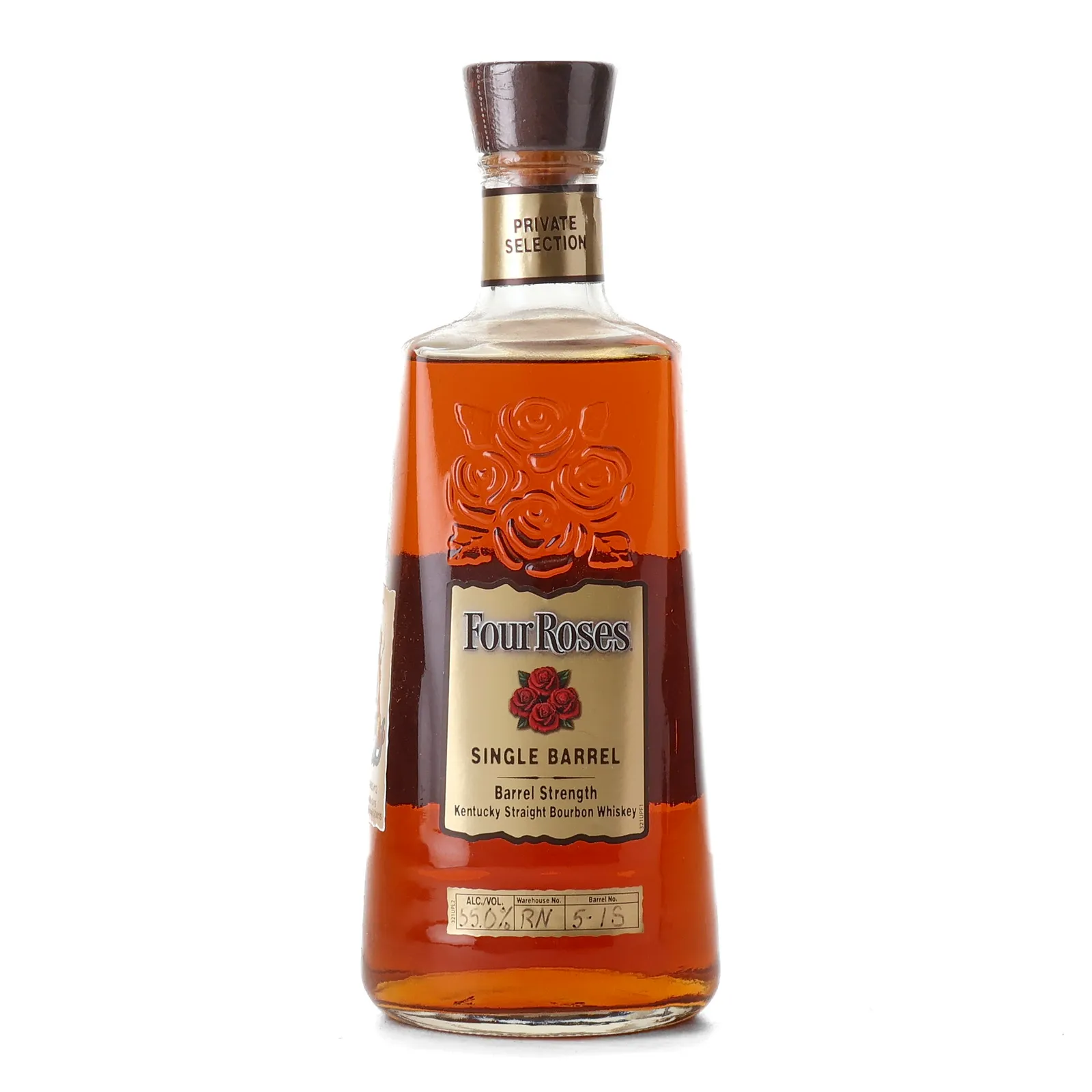Four Roses Single Barrel Barrel Strength 'Paws & Claws' OBSQ 11 Year Old, Cask #RN 5-1 S, 2015, 55% whisky bottle