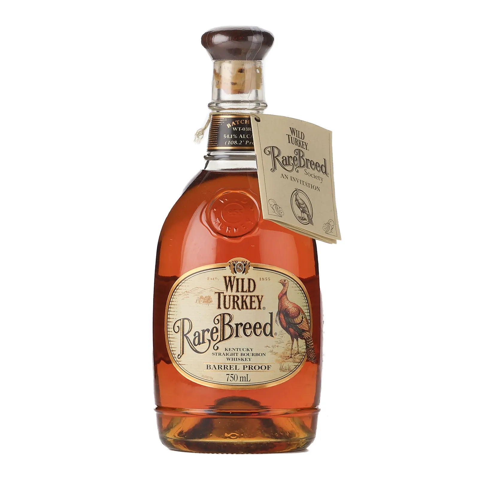 Wild Turkey Rare Breed Barrel Proof, New Charred Oak Cask, Batch 2012, 2012, 54.1% whisky bottle