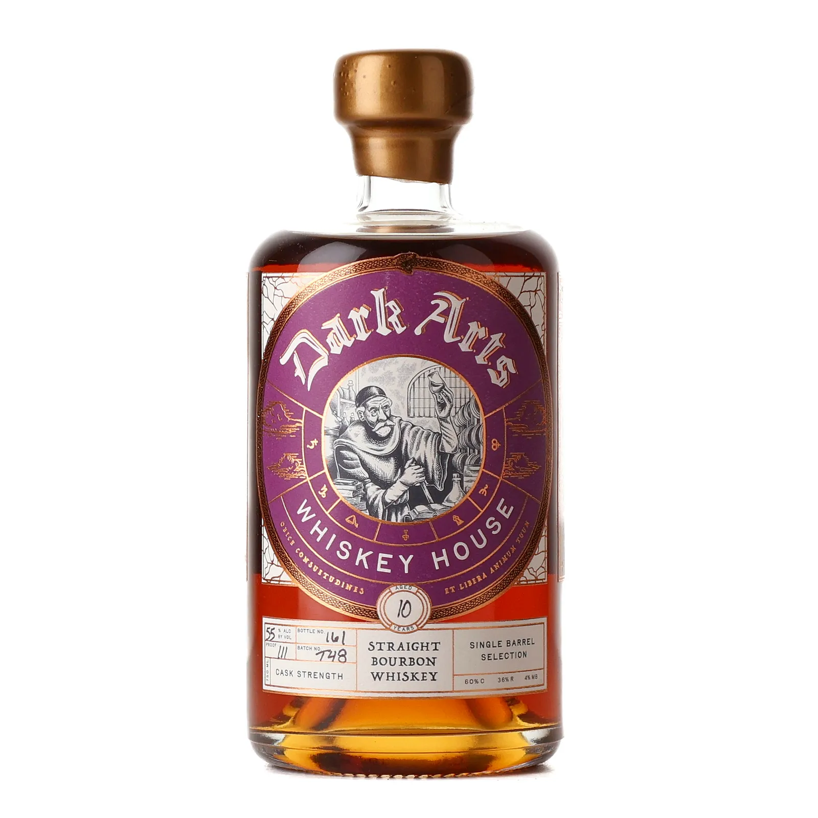 Dark Arts 10 Year Old, Bourbon Cask, Batch No. 748, 55.5% whisky bottle