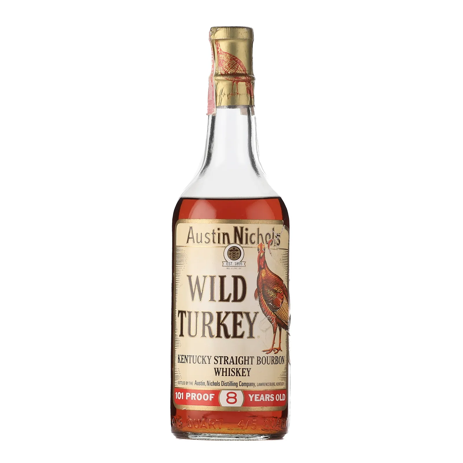 Wild Turkey 101 8 Year Old, 1974, 50.5% whisky bottle