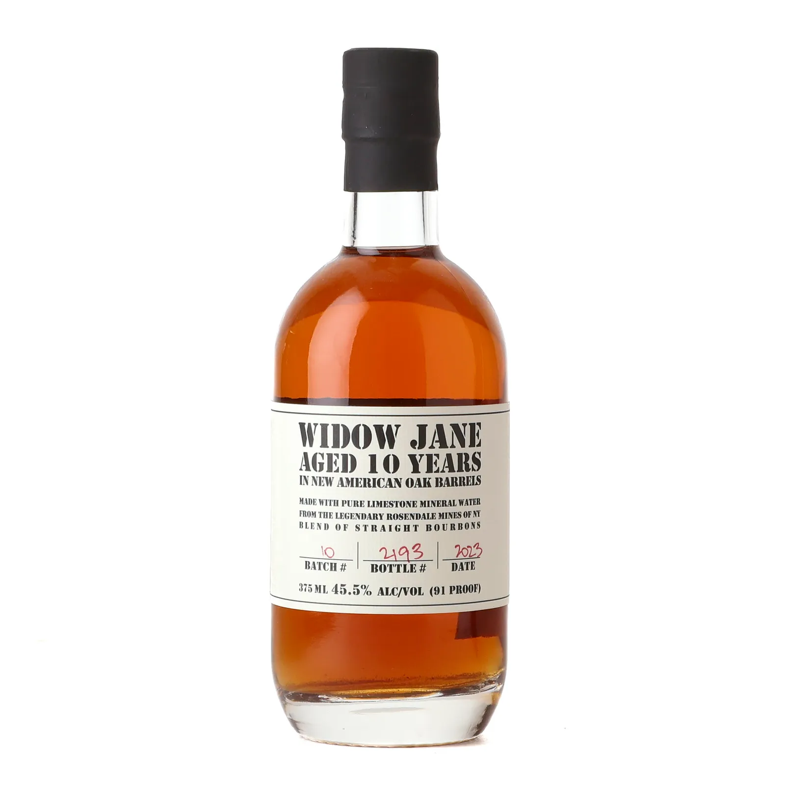 Widow Jane 10 Year Old, American Oak Cask, Batch No. 10, 2023, 45.5% whisky bottle