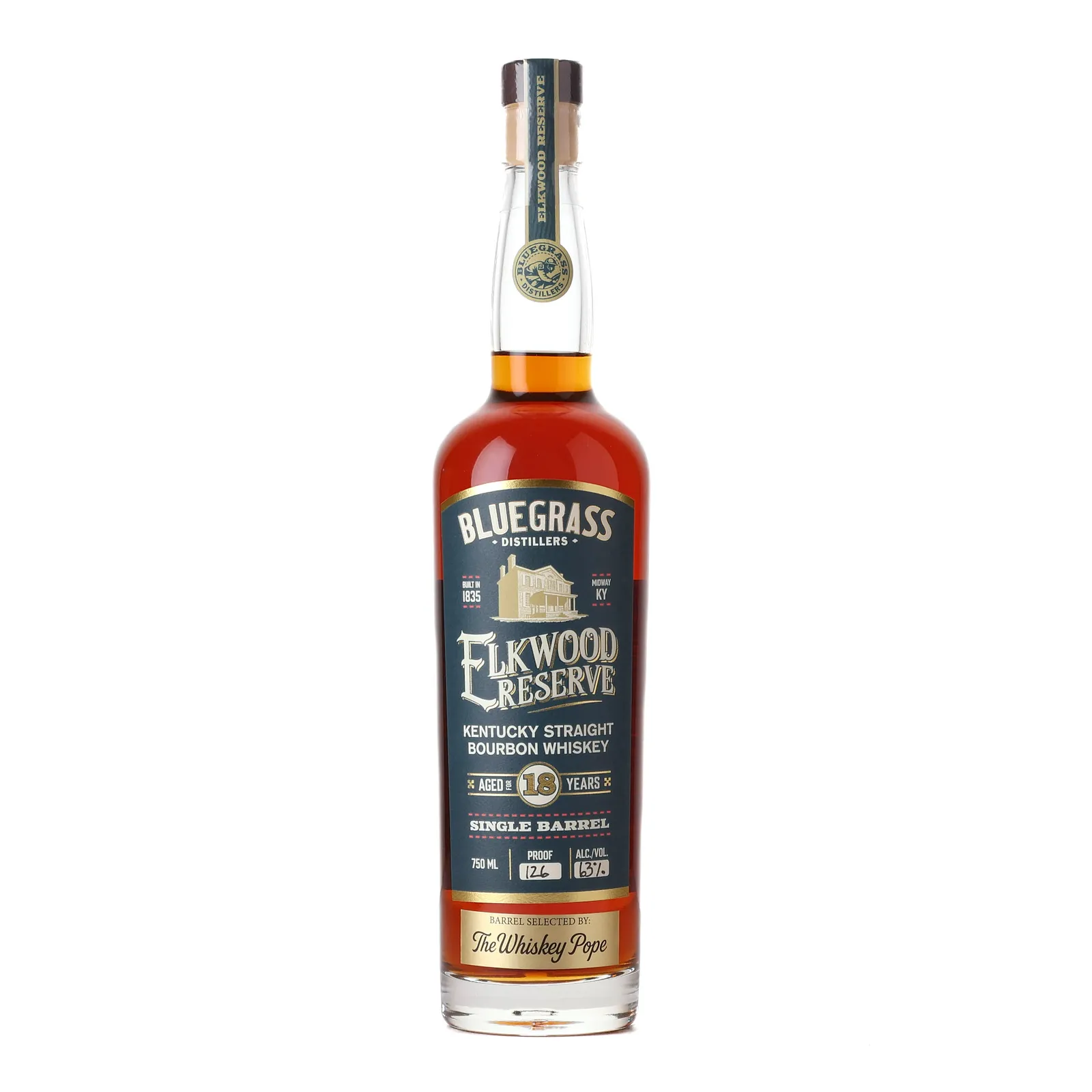 Bluegrass Distillers Elkwood Reserve 18 Year Old, New Oak Cask, Cask #218, 2025, 63% whisky bottle
