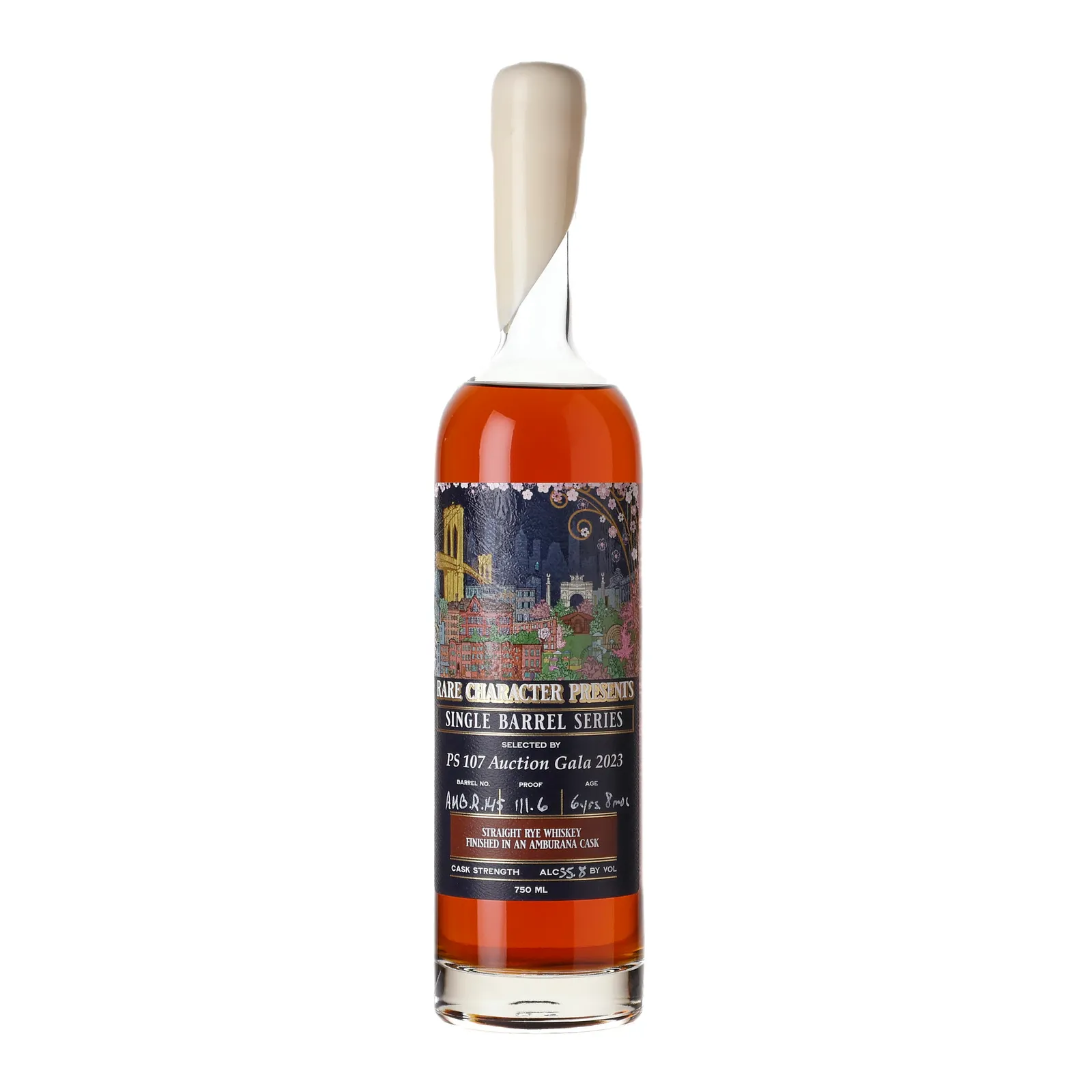 Rare Character Single Barrel Series PS 107 Auction Gala 2023 6 Year Old, Amburana Cask, Cask #AMB-R-145, 2023, 55.8% whisky bottle