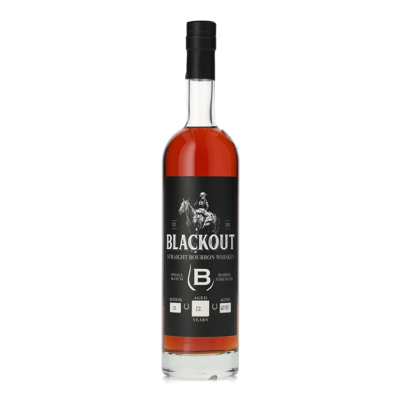 Blackout 12 Year Old, Batch No. 12, Old Louisville Whiskey Co., 67.5% whisky bottle