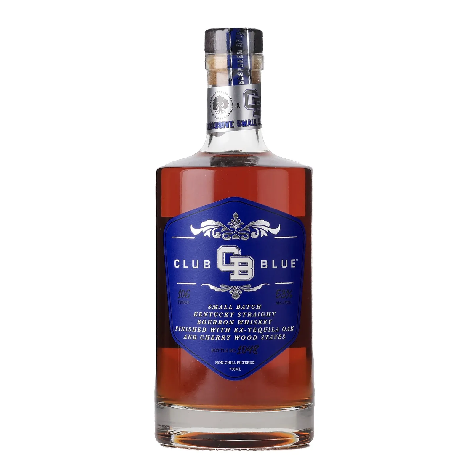 Bespoken Spirits Club Blue Small Batch No. Bourbon, 2024, 53% whisky bottle