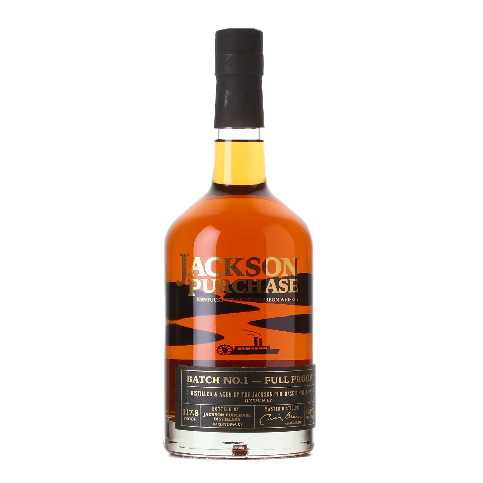Jackson Purchase Full Proof Bourbon 4 Year Old, Batch No. 1, 2025, 58.9% whisky bottle