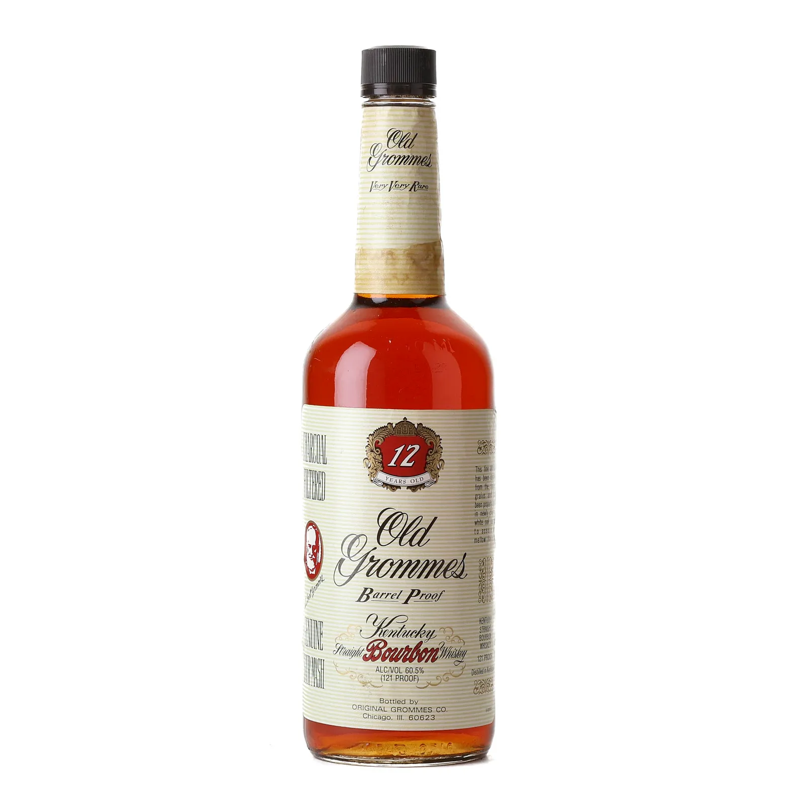 Old Grommes Very Very Rare Barrel Proof 12 Year Old, Oak Cask, Original Grommes Co., 60.5% whisky bottle