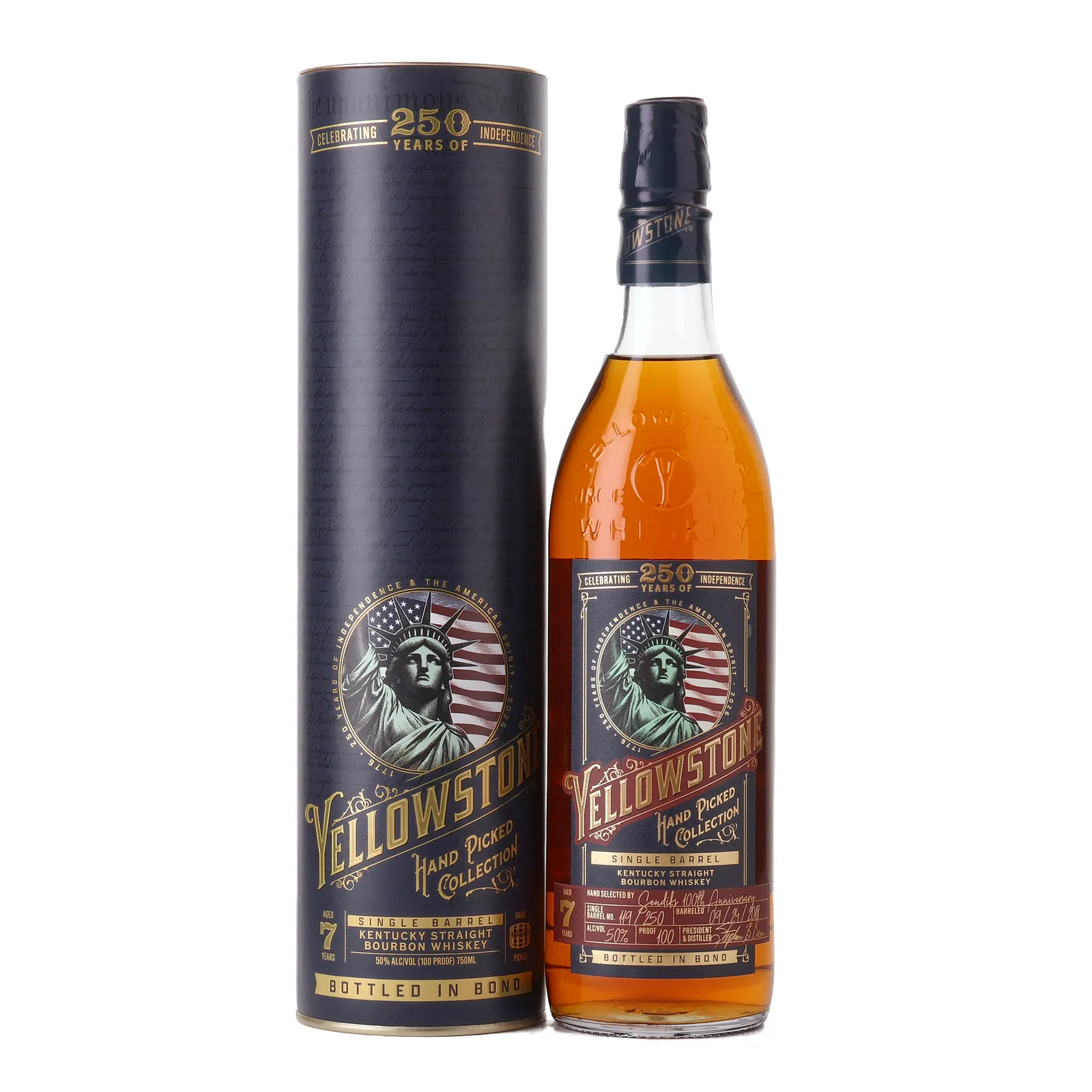 Yellowstone Hand Picked Collection 7 Year Old, Cask #119/250, 2026, 50% whisky bottle