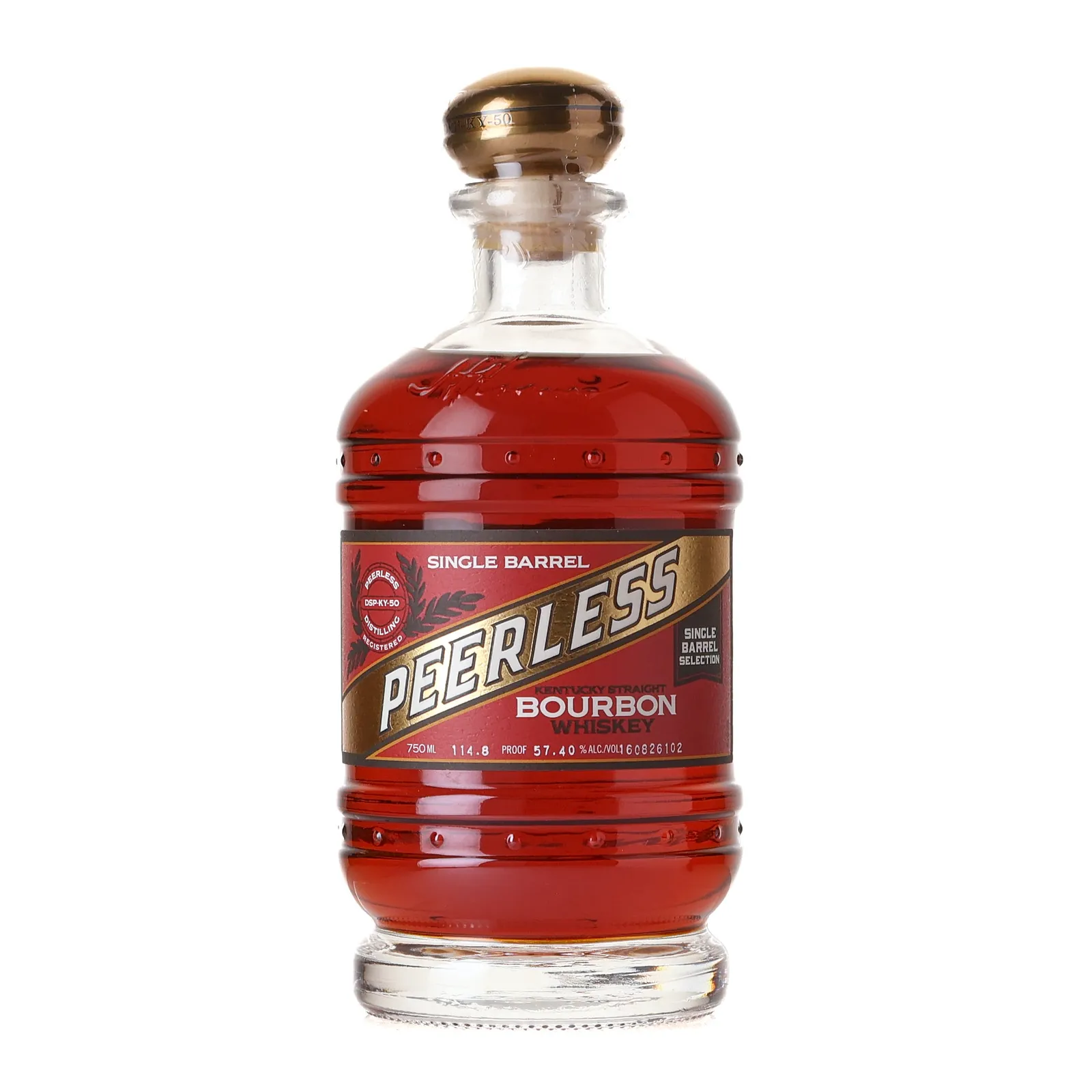 Peerless Single Barrel Bourbon 'Vintage Cigar Box', Cask #160826102, 57.4% whisky bottle