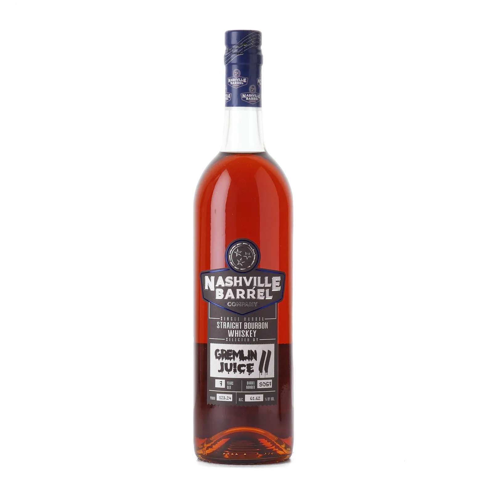 Nashville Barrel Company Gremlin Juice II 7 Year Old, Cask #3057, Nashville Barrel Company, 61.62% whisky bottle