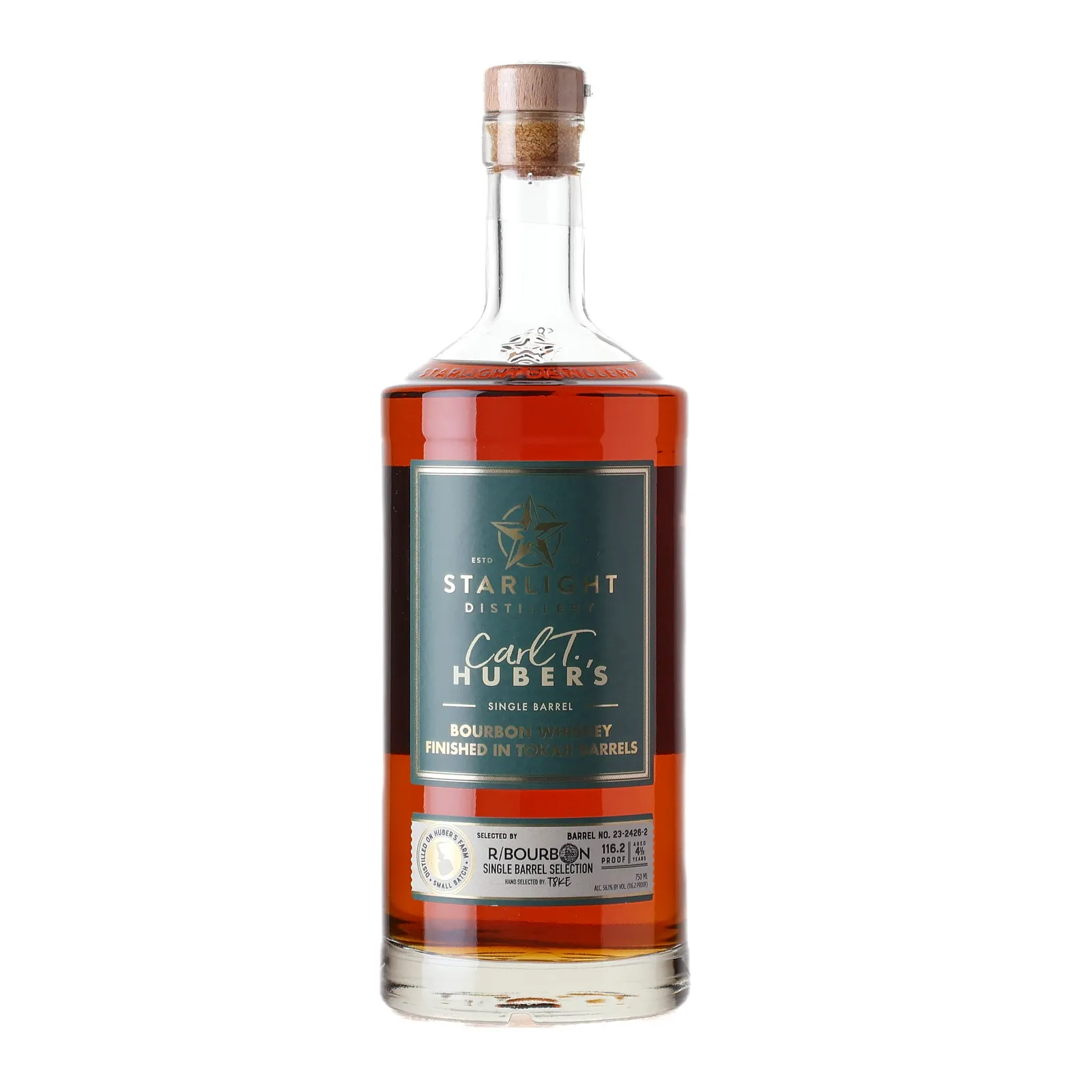 Starlight Tokaji Barrel 4 Year Old, Tokaji Cask, Cask #23-2426-2, r/Bourbon, 58.1% whisky bottle
