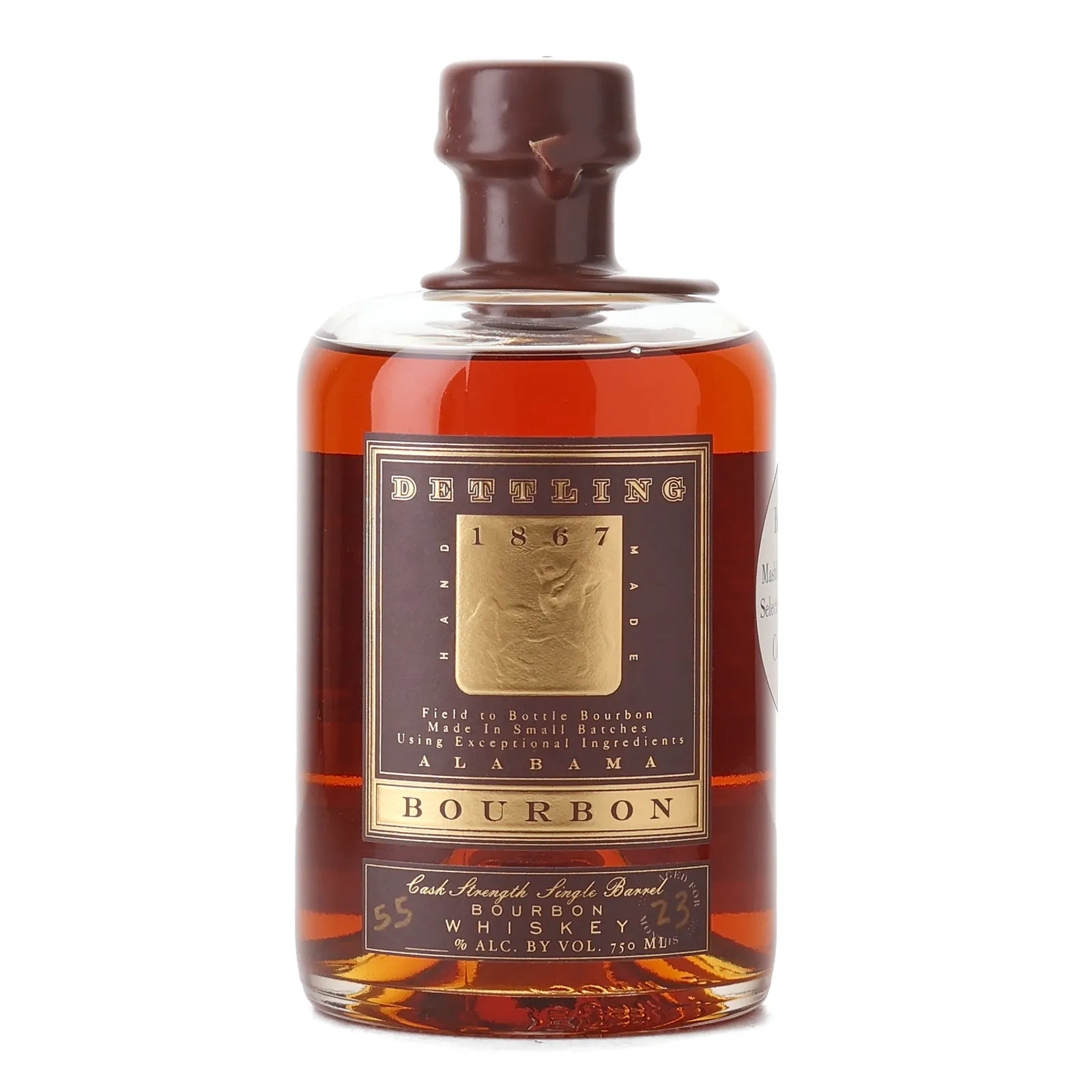 Dettling Cask Strength Single Barrel Bourbon ABC Private Barrel Selection, 55% whisky bottle