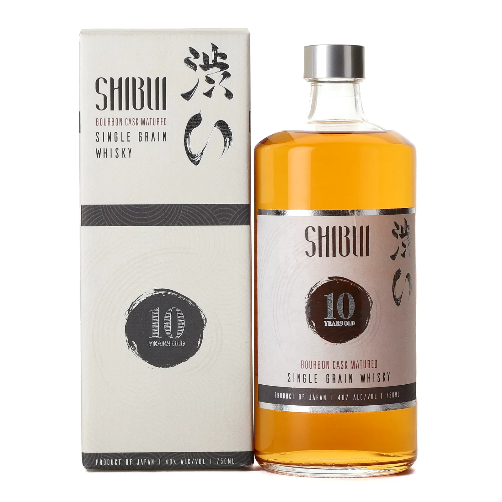 Shibui Bourbon Cask Matured 10 Year Old, Bourbon Cask, 40% whisky bottle