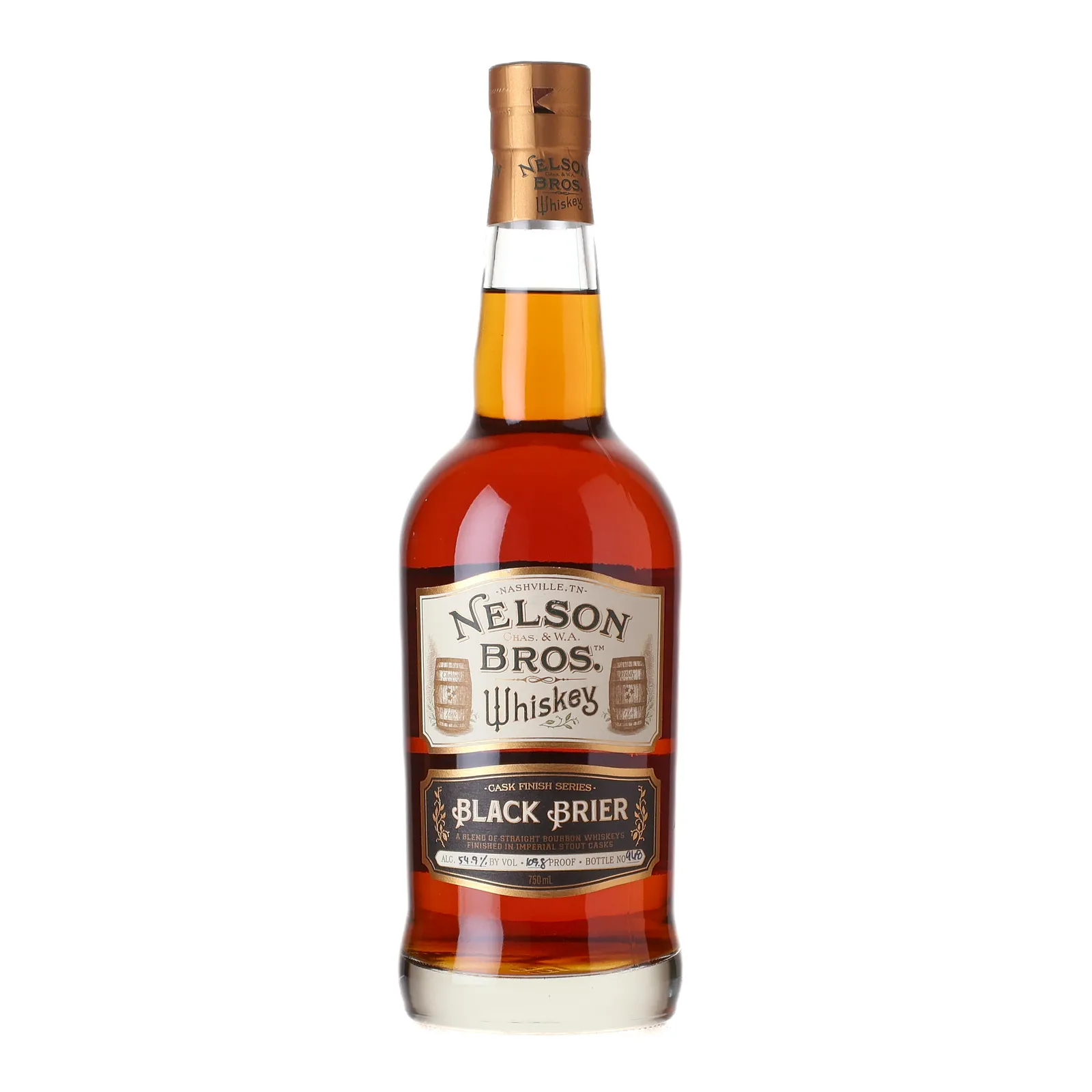 Nelson Bros. Black Brier, Imperial Stout Cask, 54.9% whisky bottle