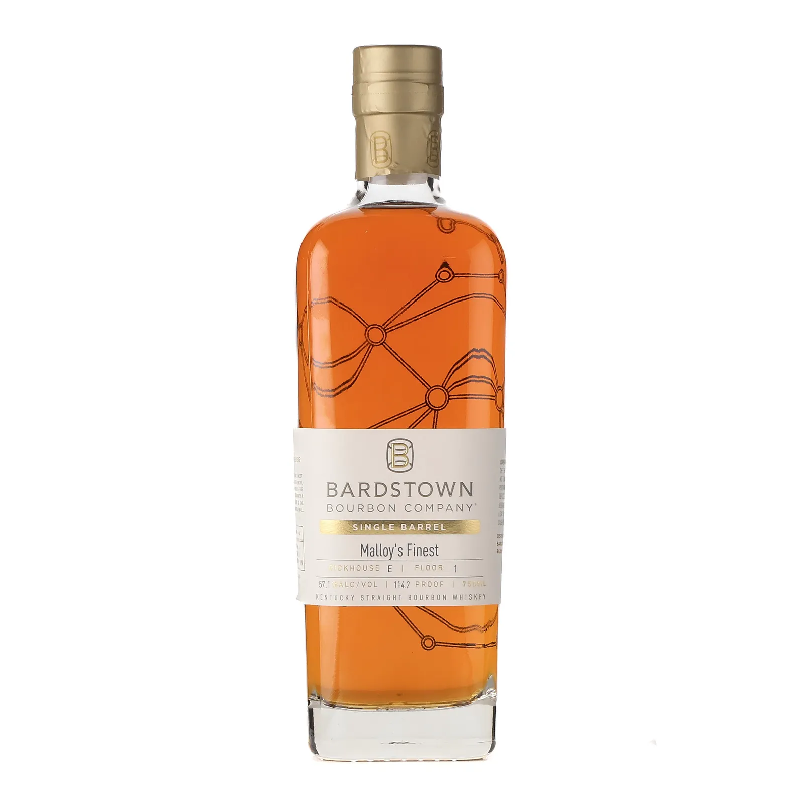 Bardstown Bourbon Company Single Barrel Malloy's Finest Private Barrel Selection 6 Year Old, 57.1% whisky bottle