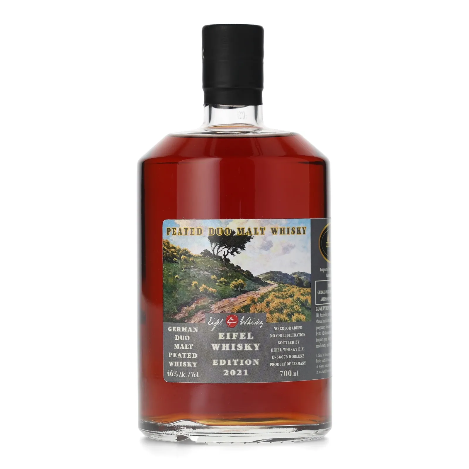 Eifel Peated Duo Malt 8 Year Old, Oak Cask, 2021, 46% whisky bottle