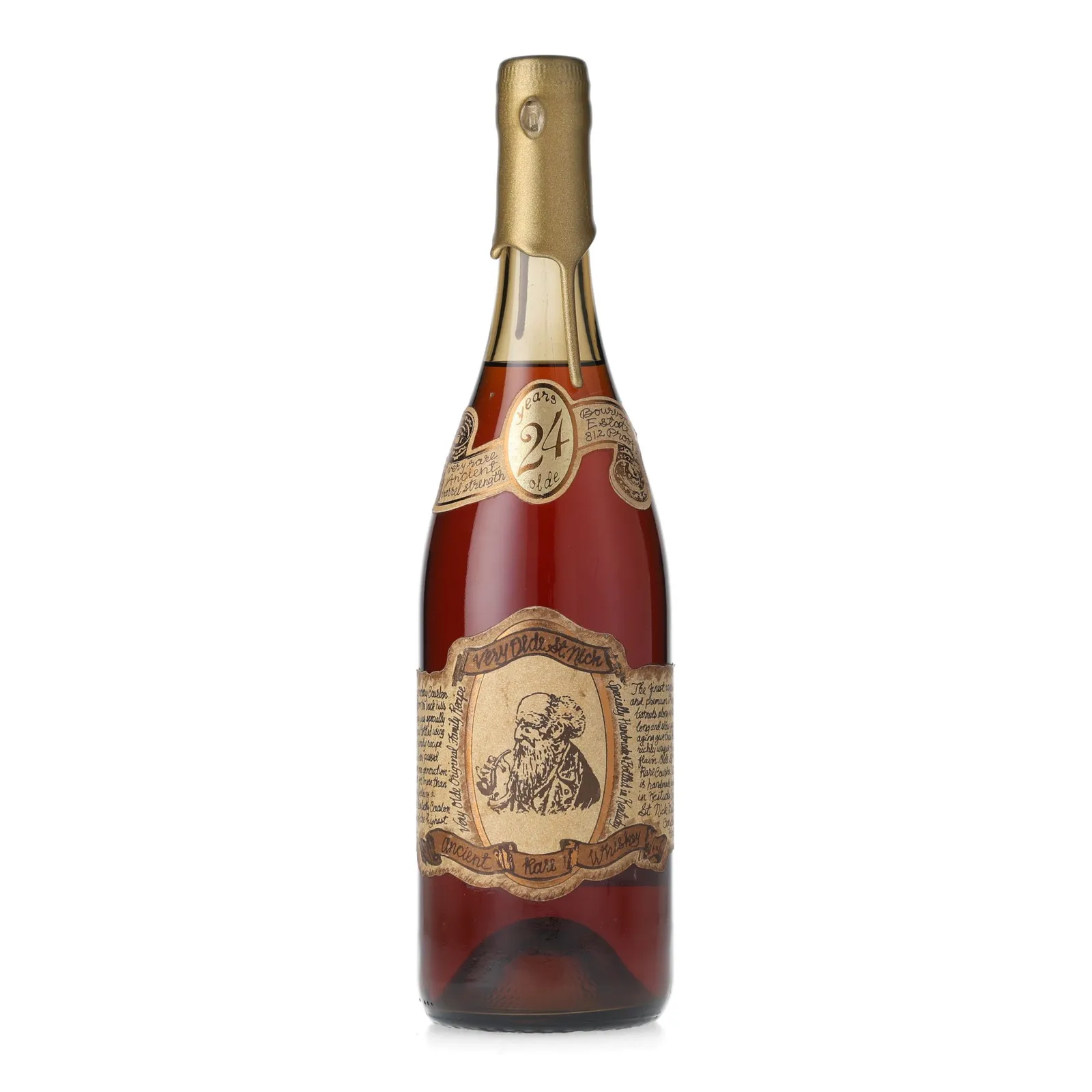 Very Olde St. Nick Ancient Rare Whiskey 24 Year Old, Bourbon Cask, 40.6% whisky bottle