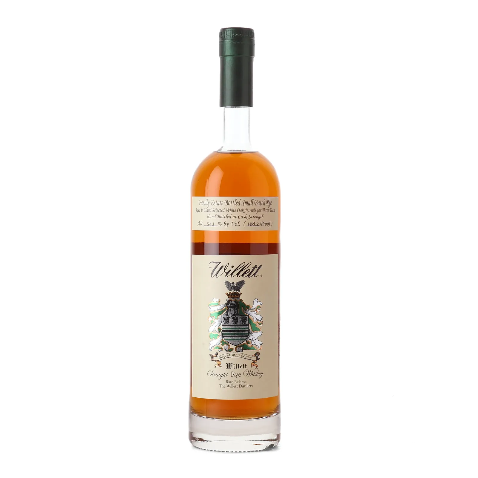 Willett Family Estate Small Batch No. Rye 3 Year Old, White Oak Cask, 54.1% whisky bottle