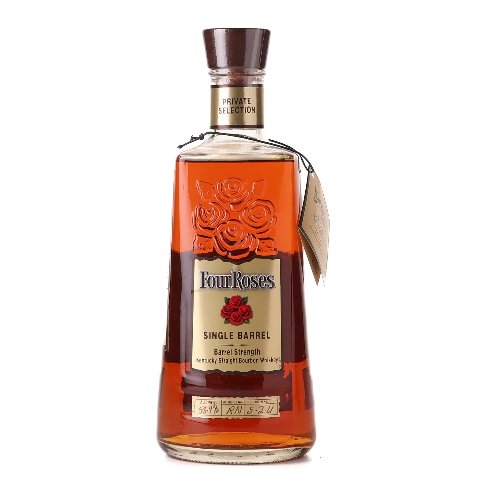 Four Roses OBSQ Bounty Hunter Private Selection 10 Year Old, Barrel Cask, Cask #5-2U, Batch No. RN 5-2U (Tier 2), 58.7% whisky bottle