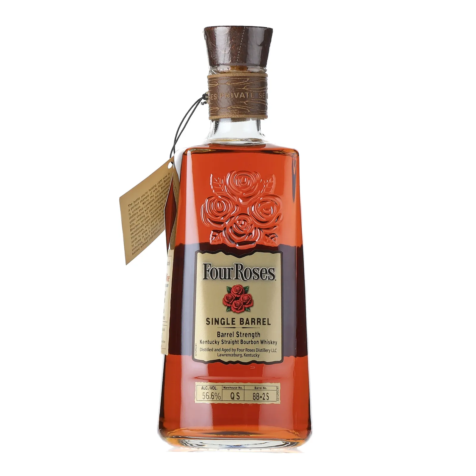 Four Roses Barrel Strength OBSK 'Total Wine' Private Barrel Selection 9 Year Old, Barrel Cask, Cask #88-2S, Batch No. QS 88-2S, 2024, 56.6% whisky bottle
