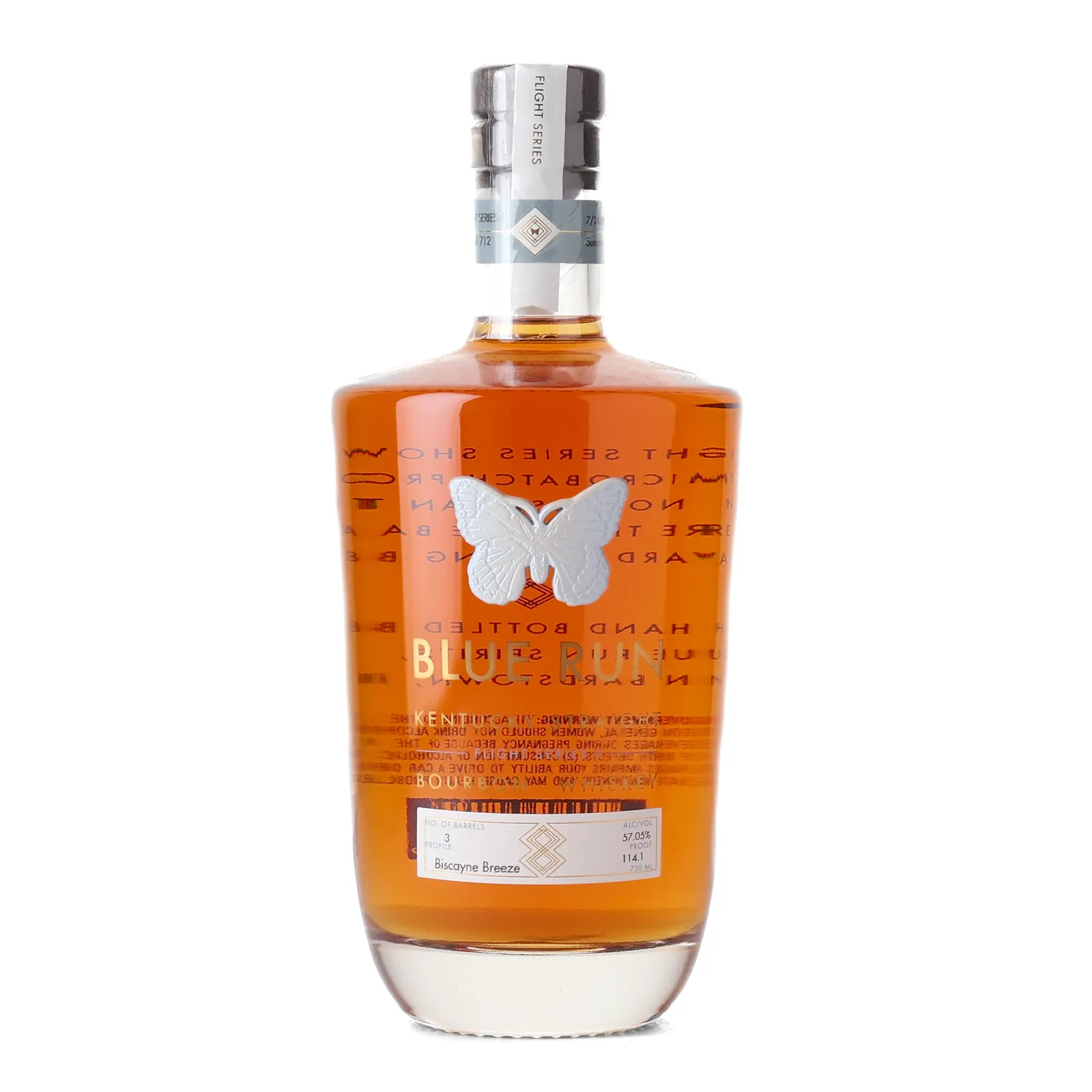 Blue Run Flight Series II: Biscayne Breeze Bourbon, 2023, 57% whisky bottle