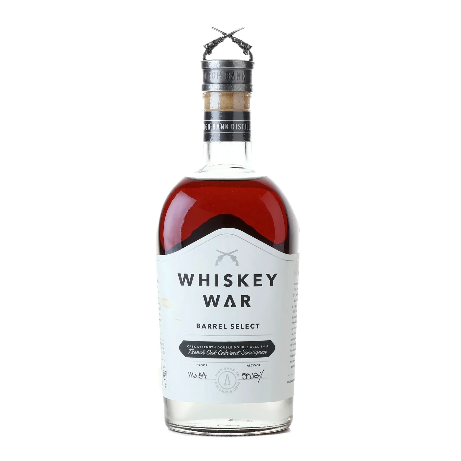 High Bank Whiskey War Cask Strength Whiskey Seelbach's Private Barrel Selection, 58.1% whisky bottle