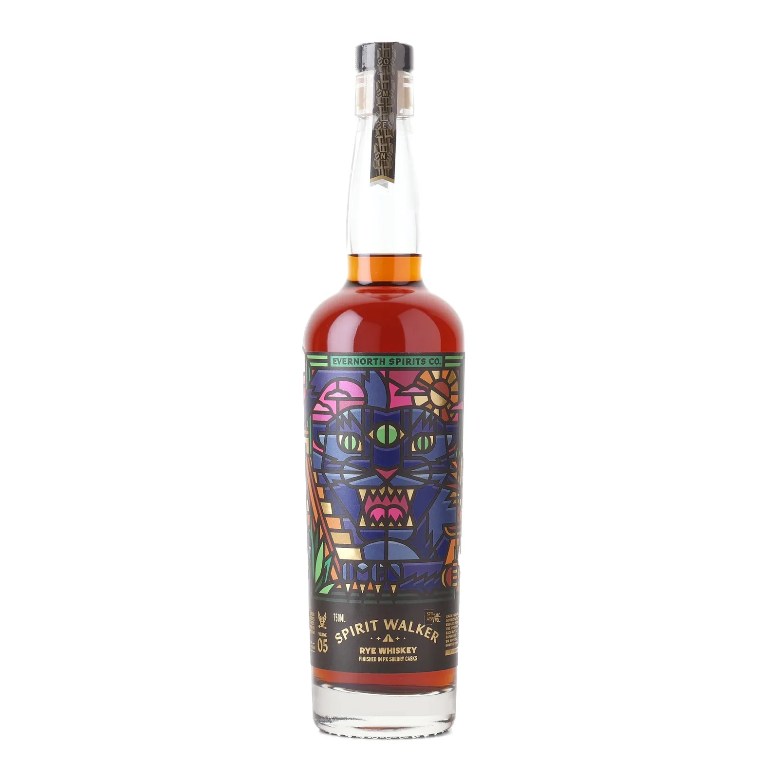 Evernorth Spirits Volume 05: Spirit Walker Rye, PX Sherry Cask, 57% whisky bottle