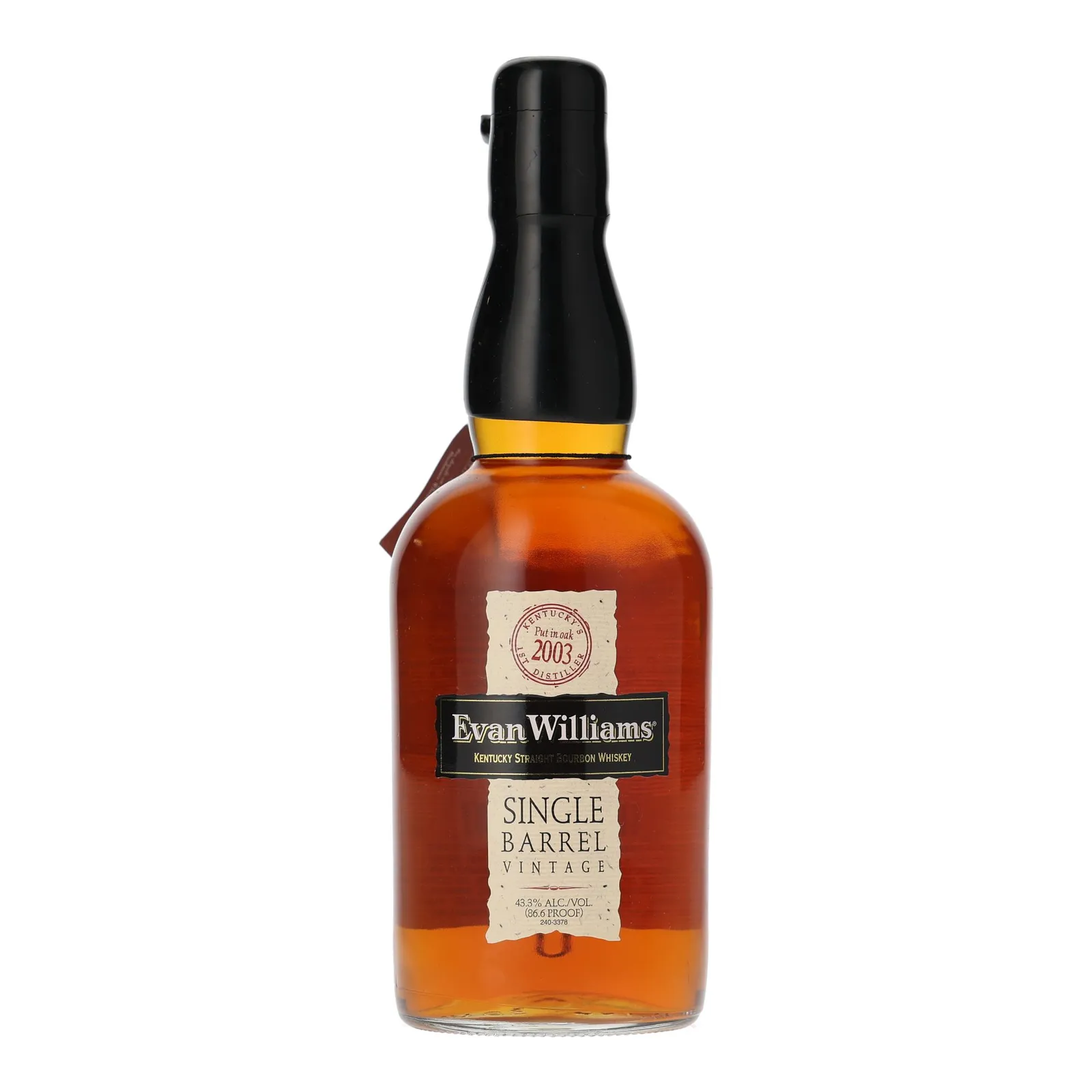Evan Williams Single Barrel Vintage, Cask #101, 2013, 43.3% whisky bottle