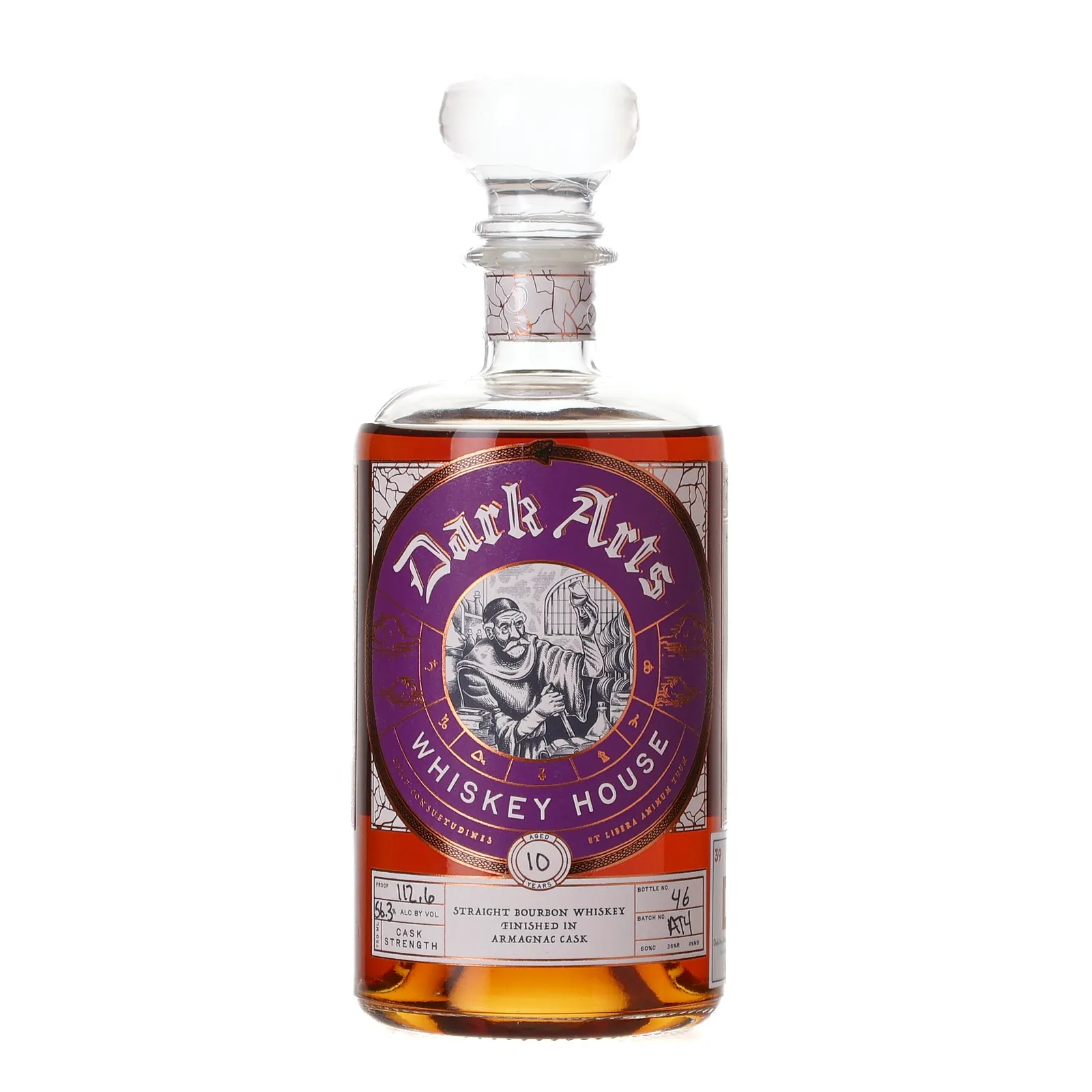 Dark Arts Whiskey House 10 Year Old, Armagnac Cask, Batch No. AT4, 56.3% whisky bottle