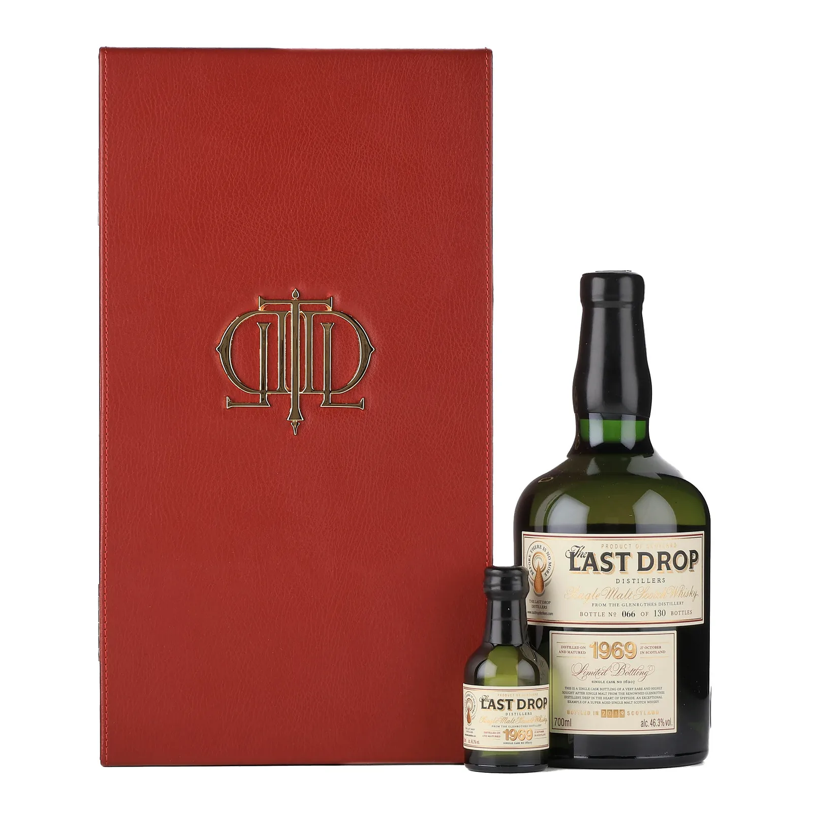 Glenrothes Bourbon Cask #50 Year Old, Cask #16203, Release No. 15, 1969, The Last Drop Distillers, 46.3% whisky bottle