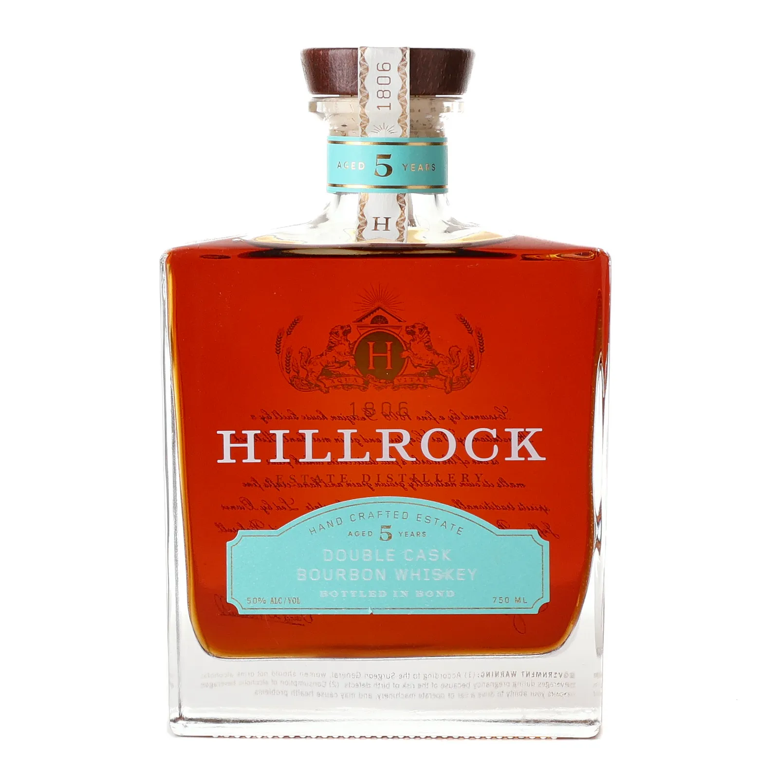 Hillrock Double Cask #5 Year Old, American Oak Cask, Cask #26, 50% whisky bottle
