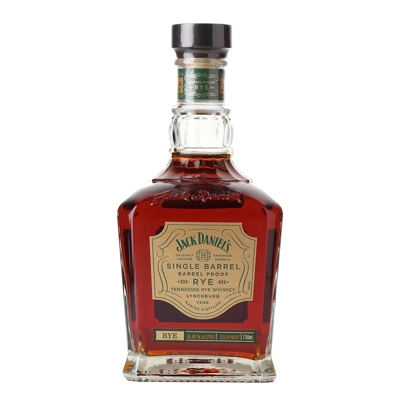 Jack Daniel's Single Barrel Barrel Proof Rye, Cask #23-10525, 2023, 66.8% whisky bottle