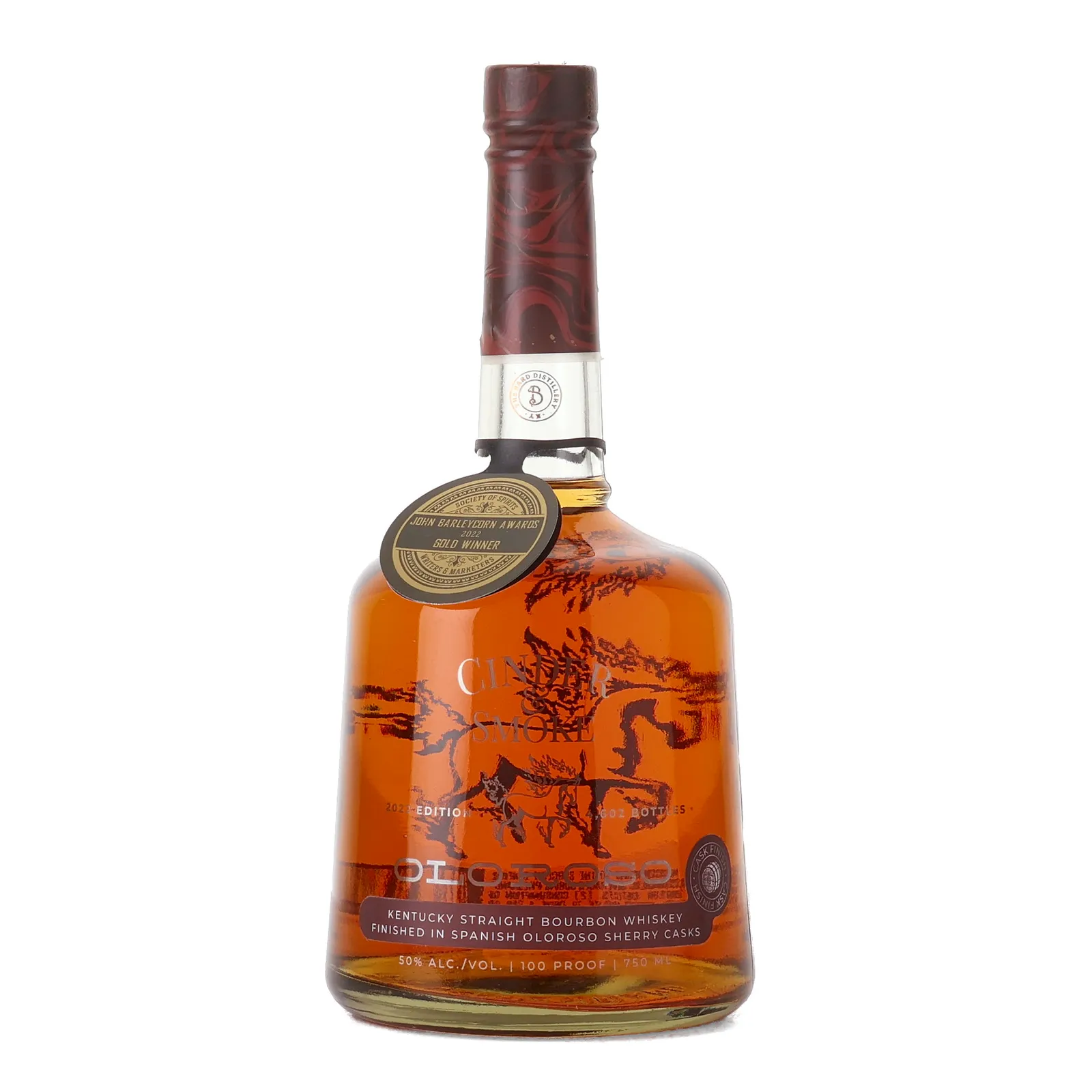 Cinder & Smoke Oloroso 2022, 50% whisky bottle