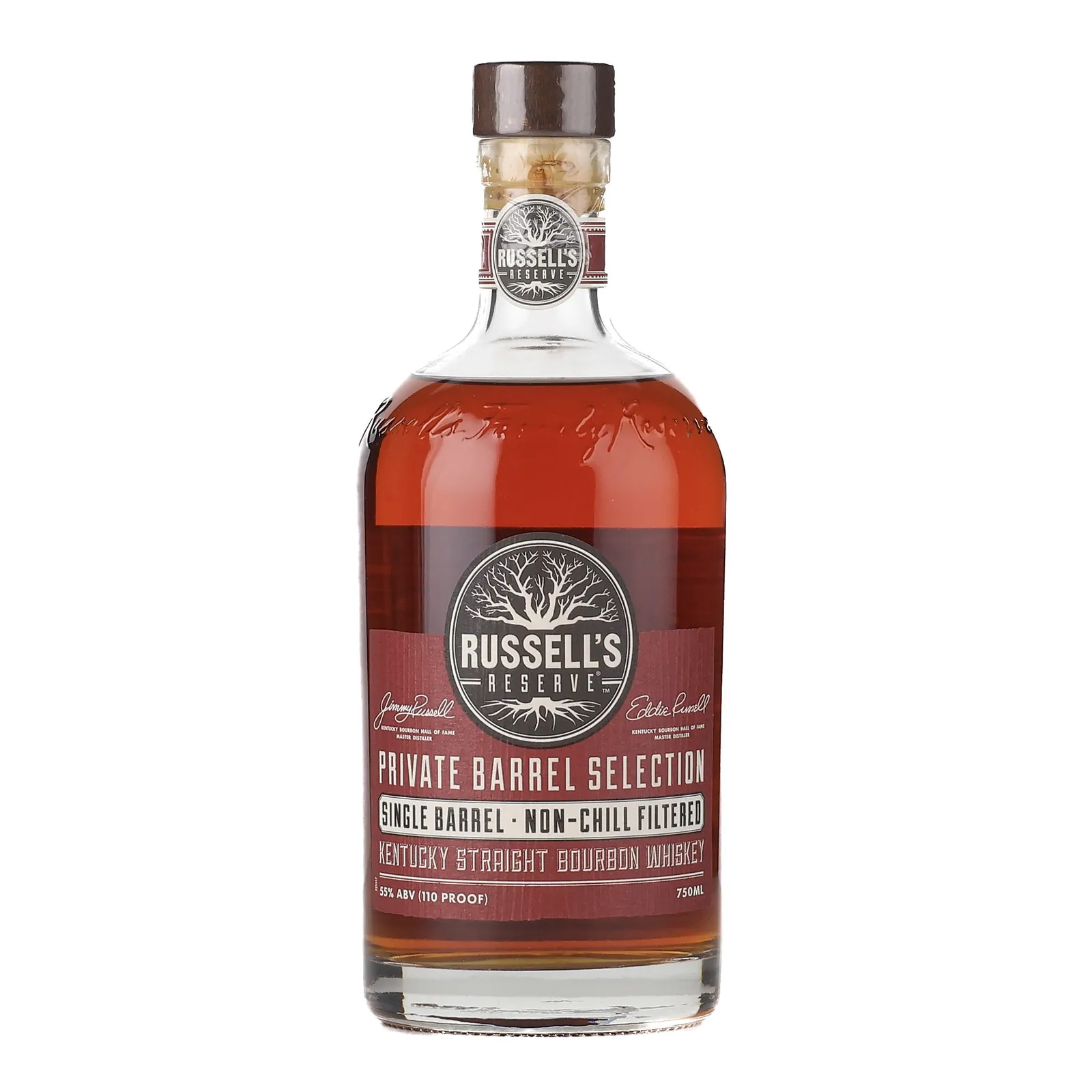 Russell's Reserve Single Barrel Private Selection 8 Year Old, Cask #22-0790, 2022, 55% whisky bottle