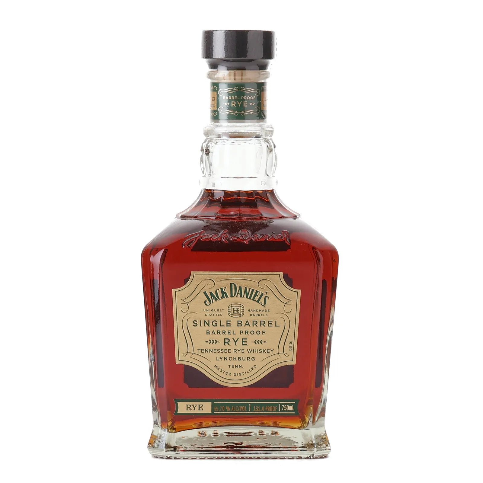 Jack Daniel's Single Barrel Barrel Proof Rye, Cask #23-23565, 2023, 65.7% whisky bottle