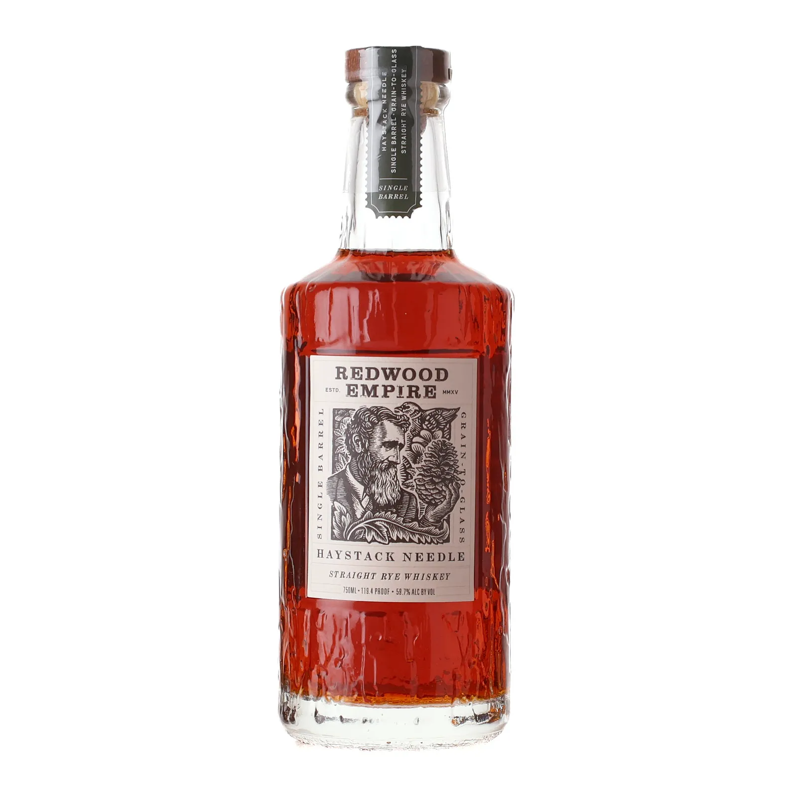 Redwood Empire Haystack Needle Rye Spec's Private Barrel Selection 8 Year Old, New American Oak Cask, Cask #2867, 59.7% whisky bottle