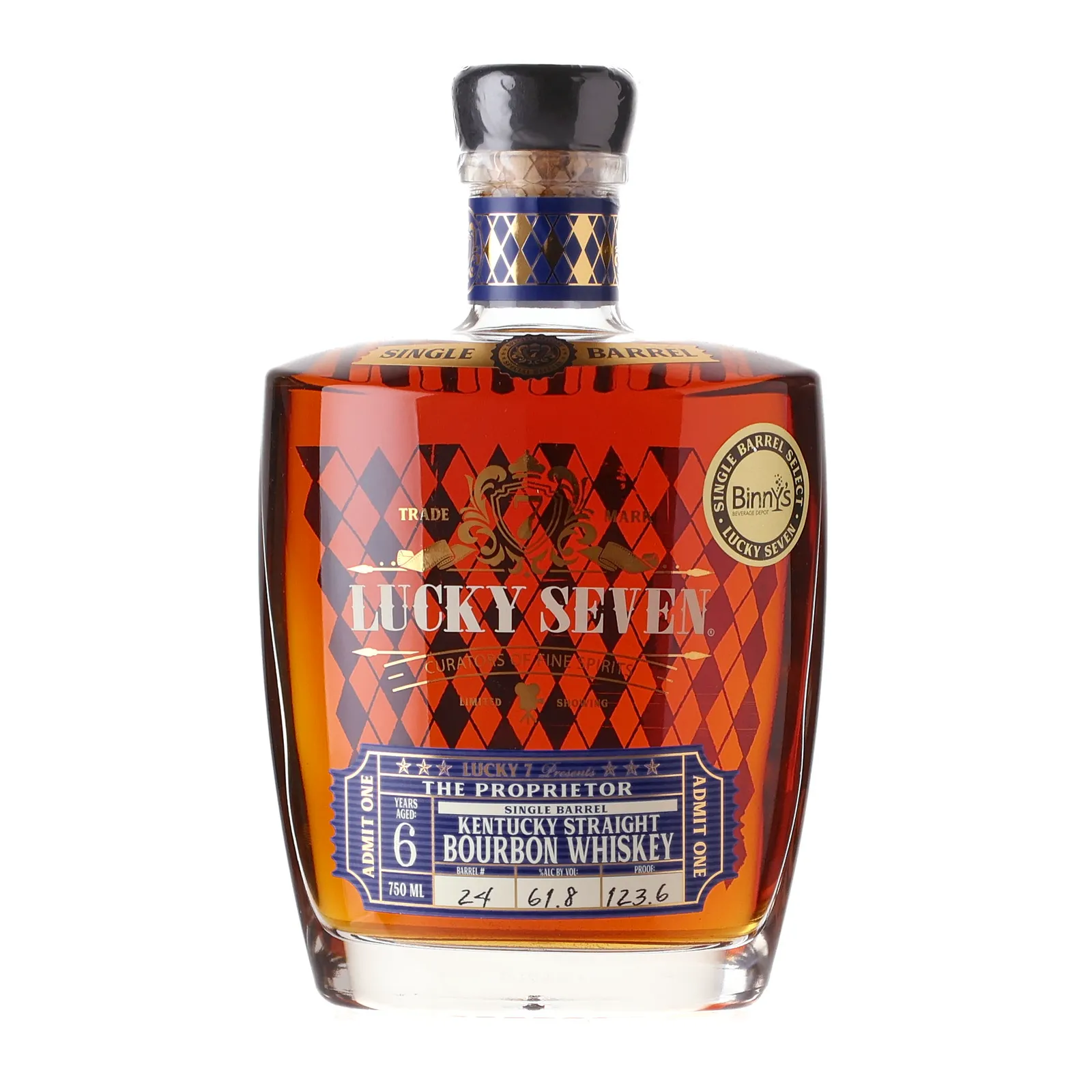 Lucky Seven The Proprietor 6 Year Old, Cask #24, 61.8% whisky bottle