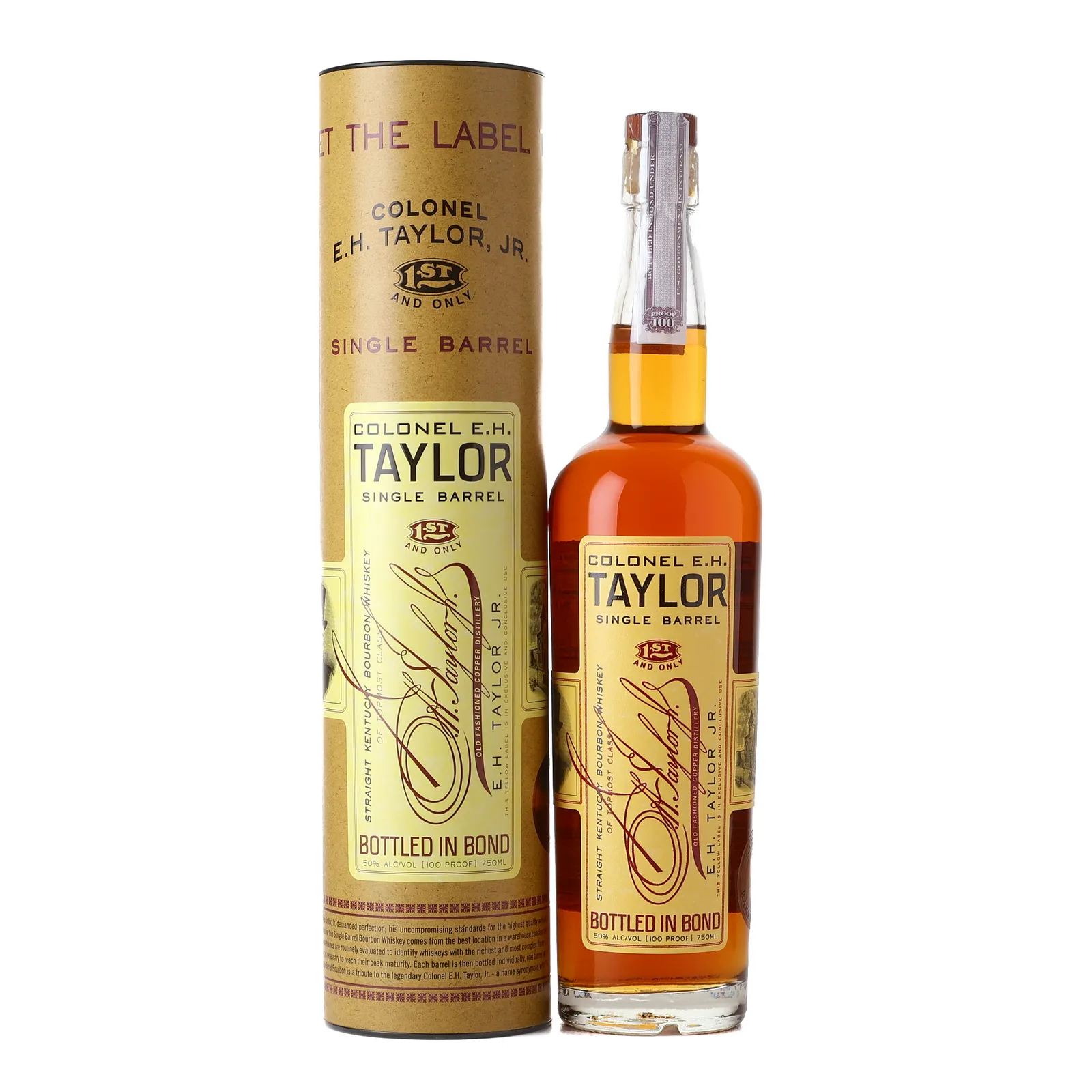 Colonel E.H. Taylor, Jr. Single Barrel Liquor Lineup Private Barrel Selection, Bourbon Cask, Cask #031, 2025, 50% whisky bottle