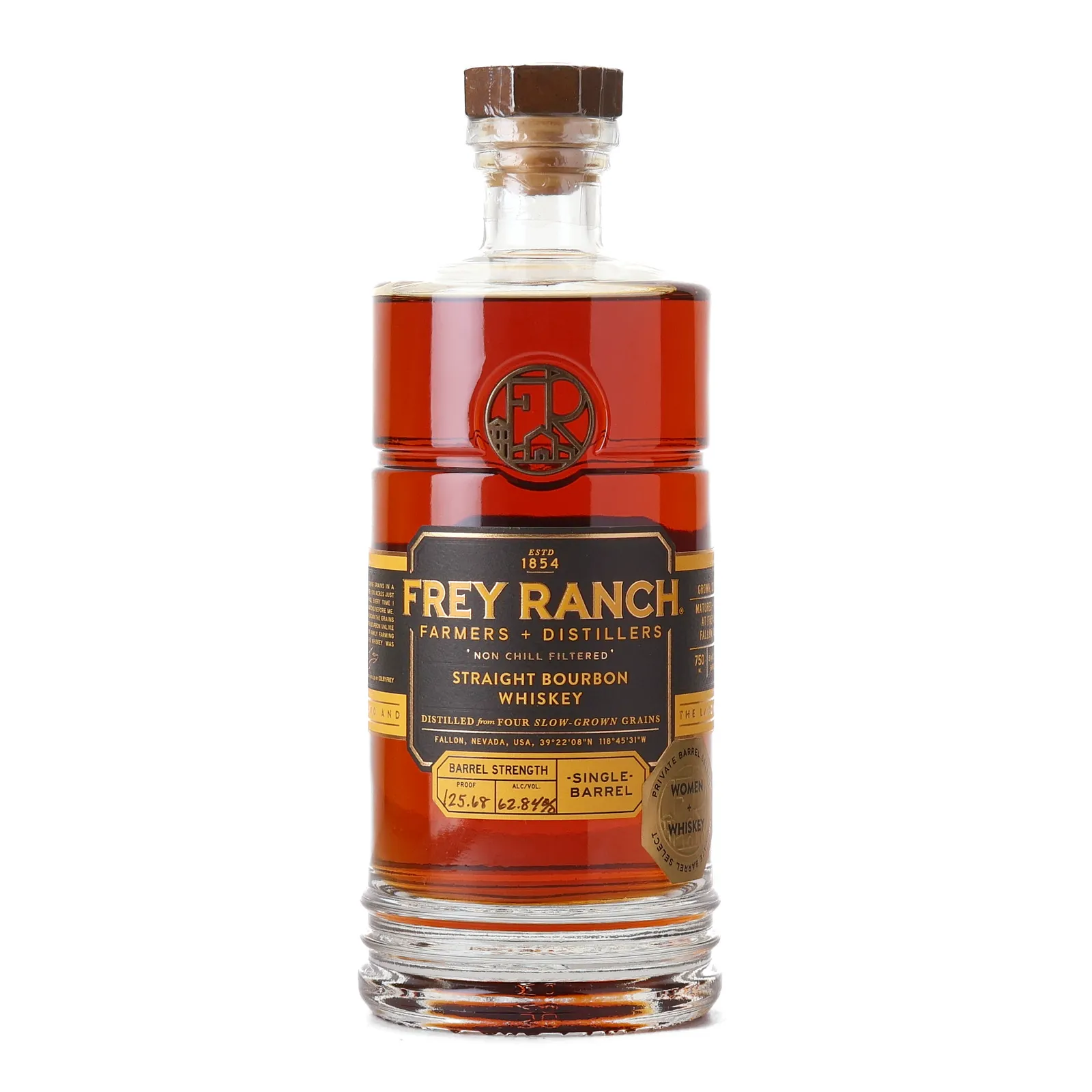 Frey Ranch Farmers + Distillers Straight Bourbon Single Barrel, Cask #974, 62.84% whisky bottle