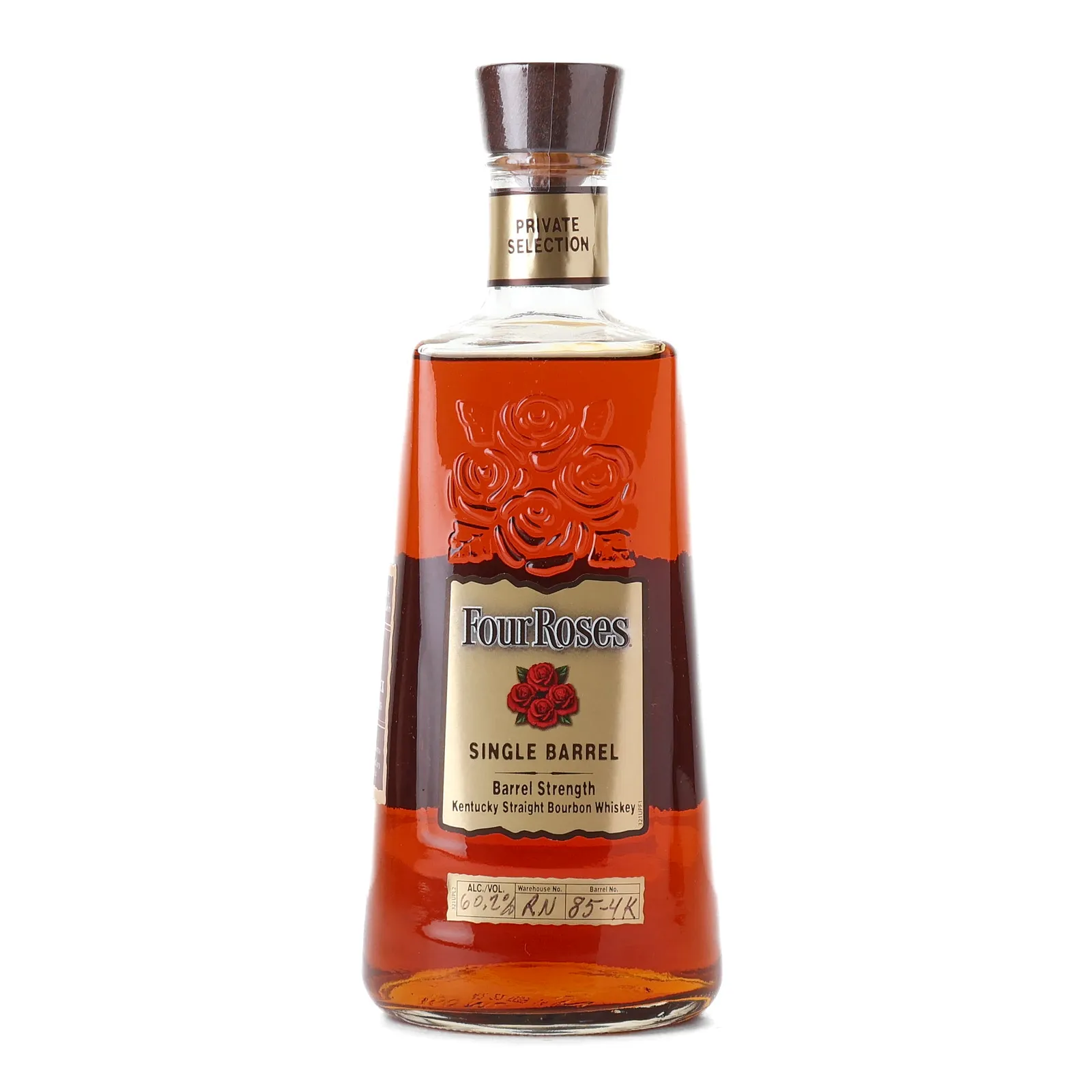 Four Roses Single Barrel Private Selection OESQ 10 Year Old, Cask #85-4K, 60.2% whisky bottle