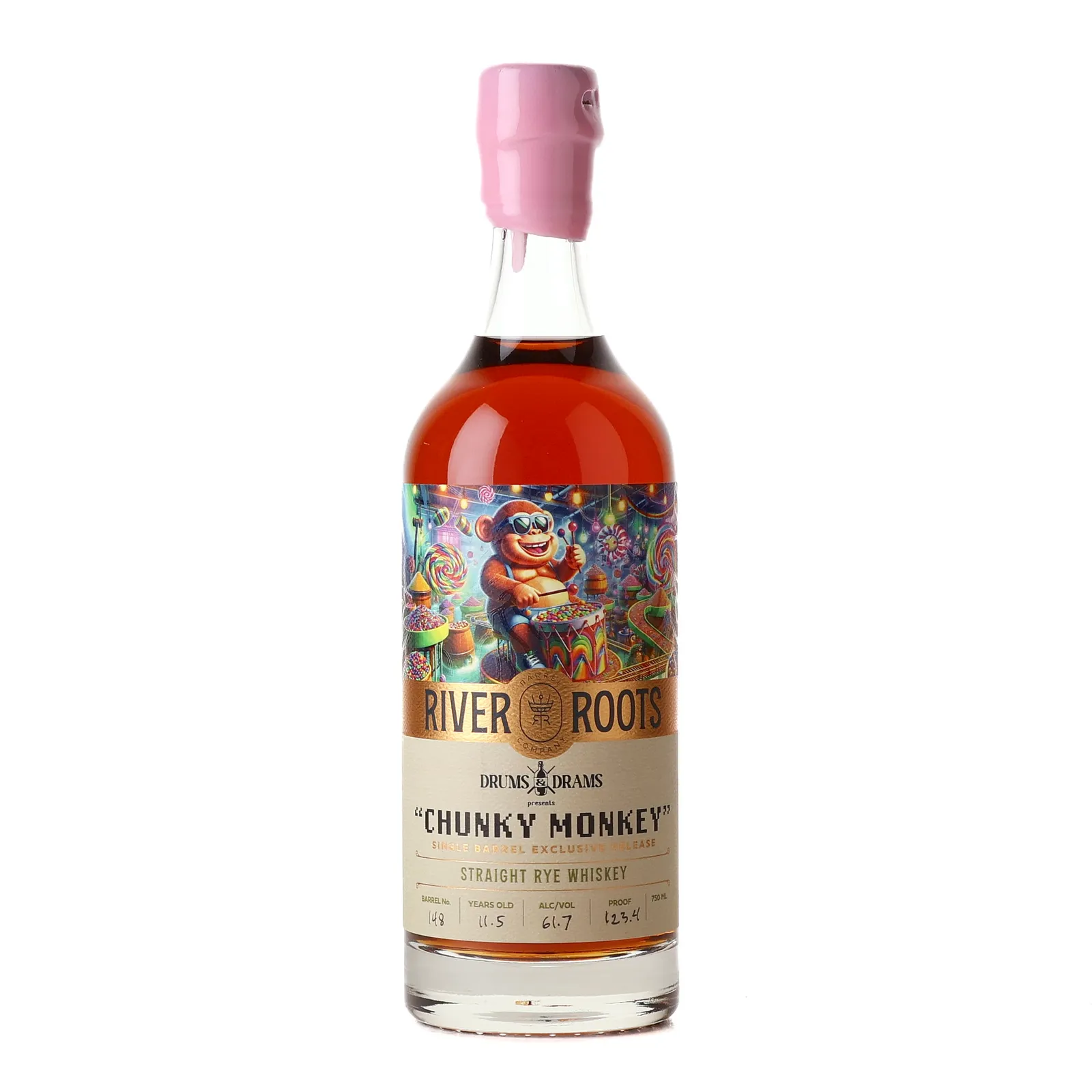 River Roots Chunky Monkey Private Barrel Selection 11 Year Old, Cask #148, 61.7% whisky bottle