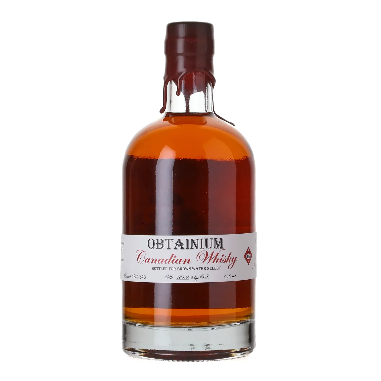 Palliser Obtainium Brown Water Select 27 Year Old, Cask #SC-343, 1995, Cat's Eye Distillery, 80.2% whisky bottle