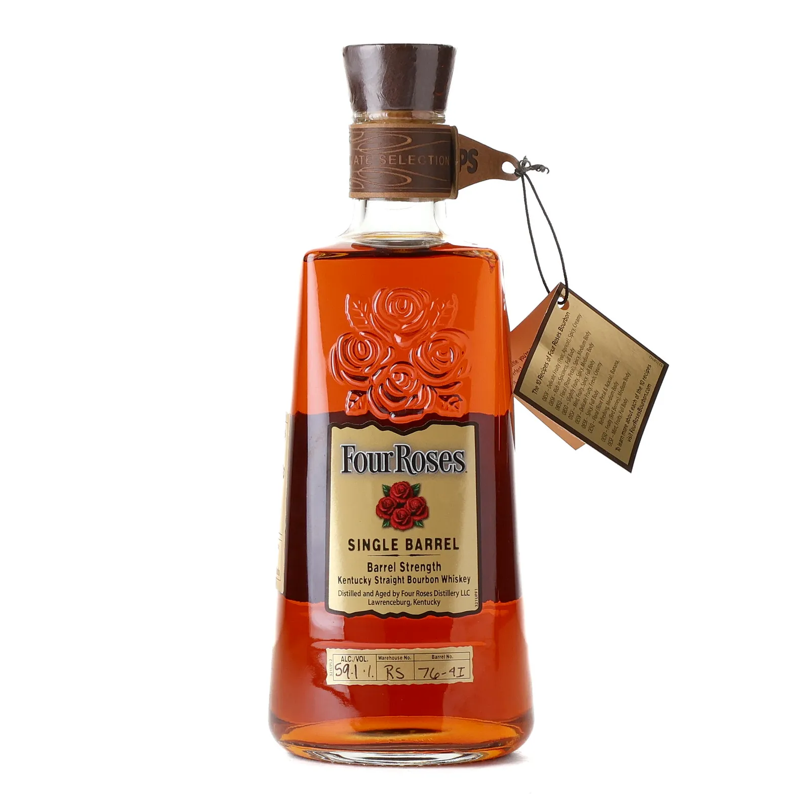 Four Roses Single Barrel Barrel Strength OBSF 11 Year Old, Cask #76-4I, 2022, 59.1% whisky bottle