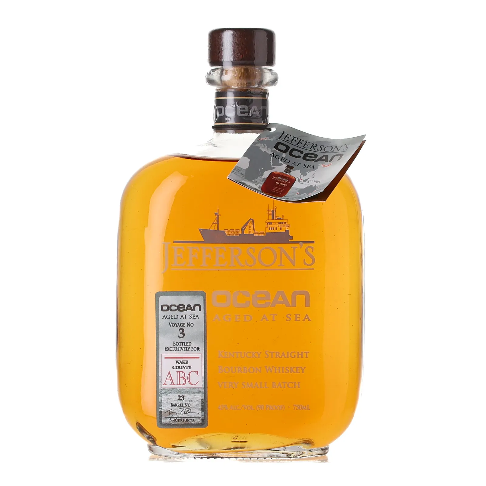 Jefferson's Ocean Aged at Sea Voyage No. 3 ABC Private Barrel Selection, Cask #23, 45% whisky bottle