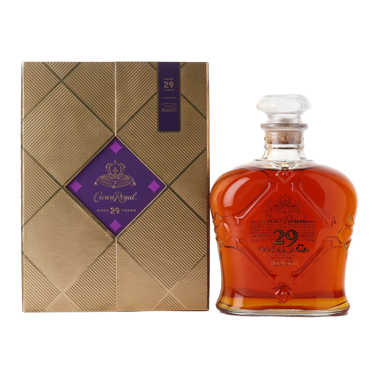 Crown Royal Extra Rare 29 Year Old, 46% whisky bottle