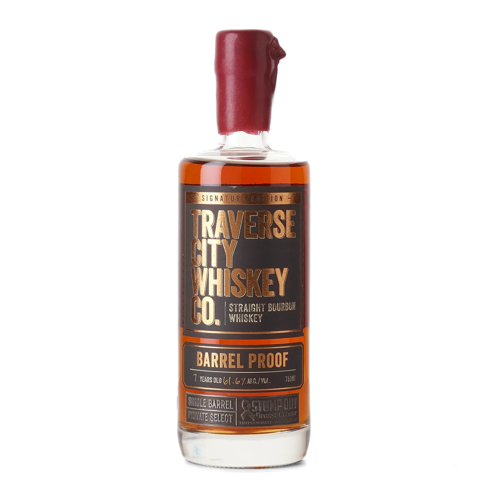 Traverse City Stomp Out Breast Cancer Private Barrel Selection 7 Year Old, 61.6% whisky bottle