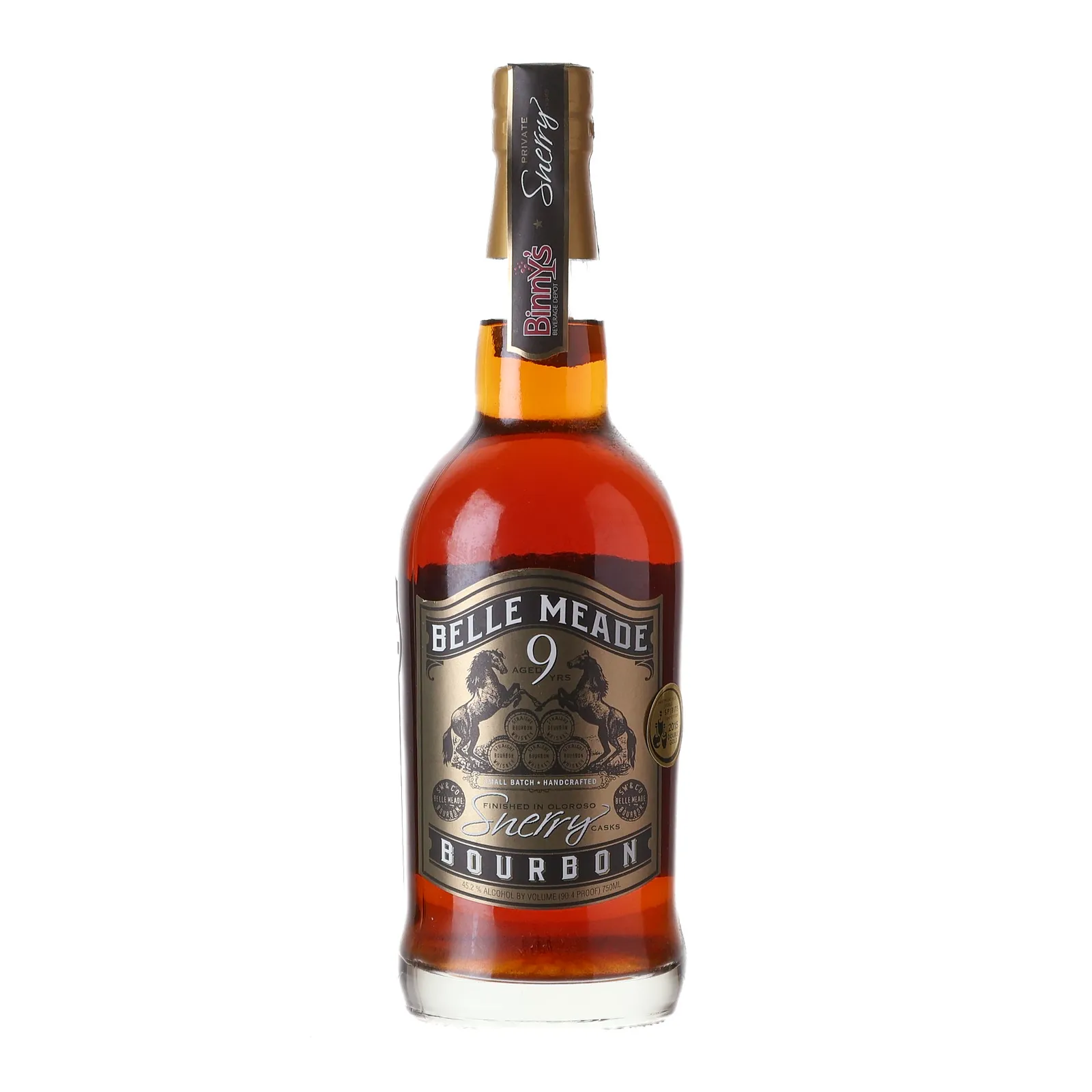 Belle Meade Binny's Private Barrel Selection 9 Year Old, Sherry Cask, Batch No. 1-C, 45.2% whisky bottle